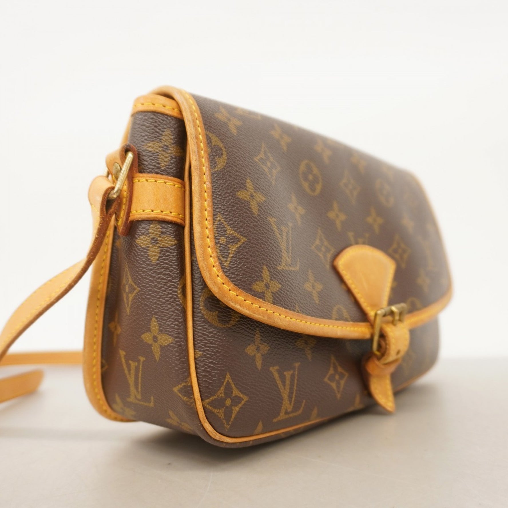 Louis Vuitton Monogram Sologne Shoulder Bag Brown Women's