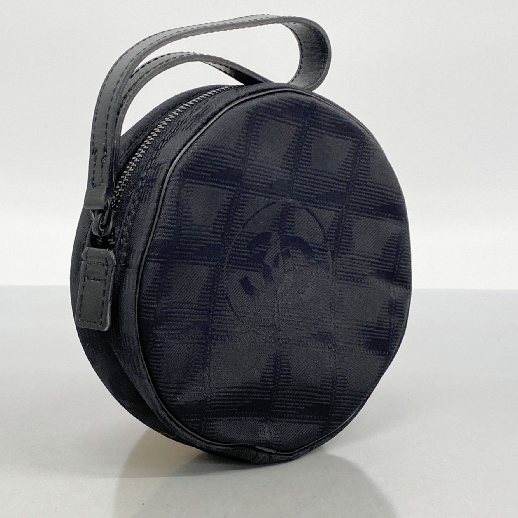 Chanel New Travel Pouch Nylon Black Women's