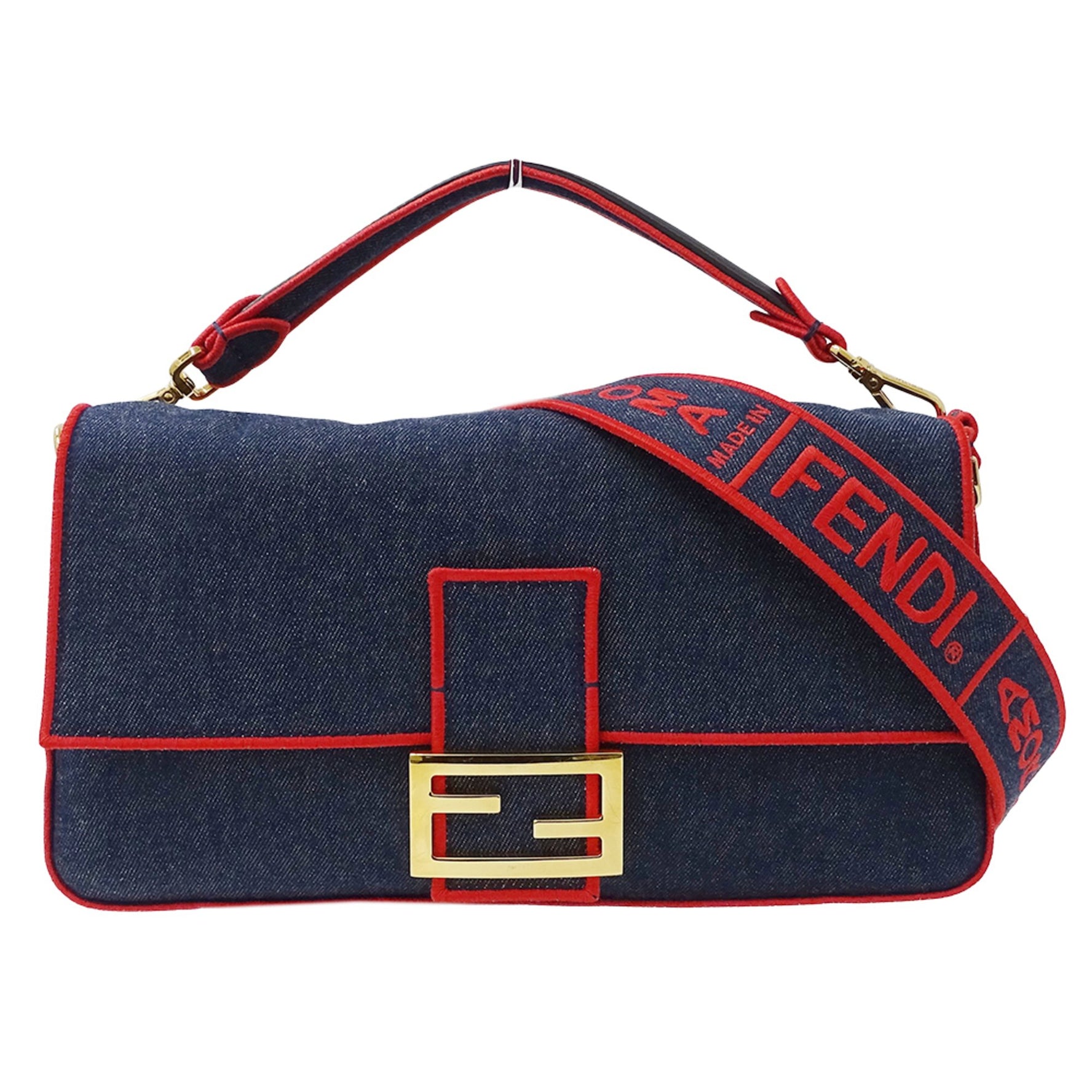 Fendi Mamma Bucket Bag, Handbag/Shoulder Denim