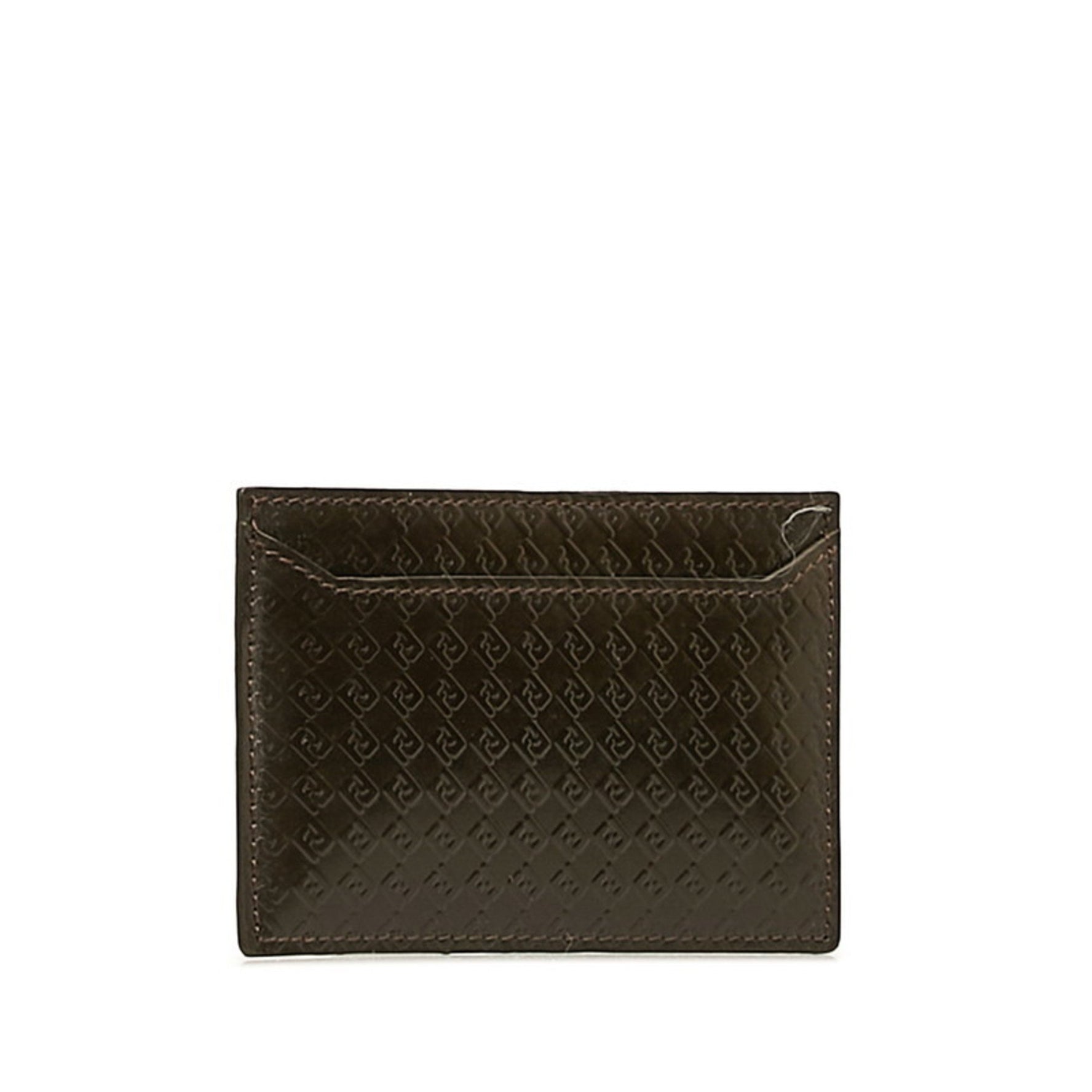 FENDI Card Case Leather