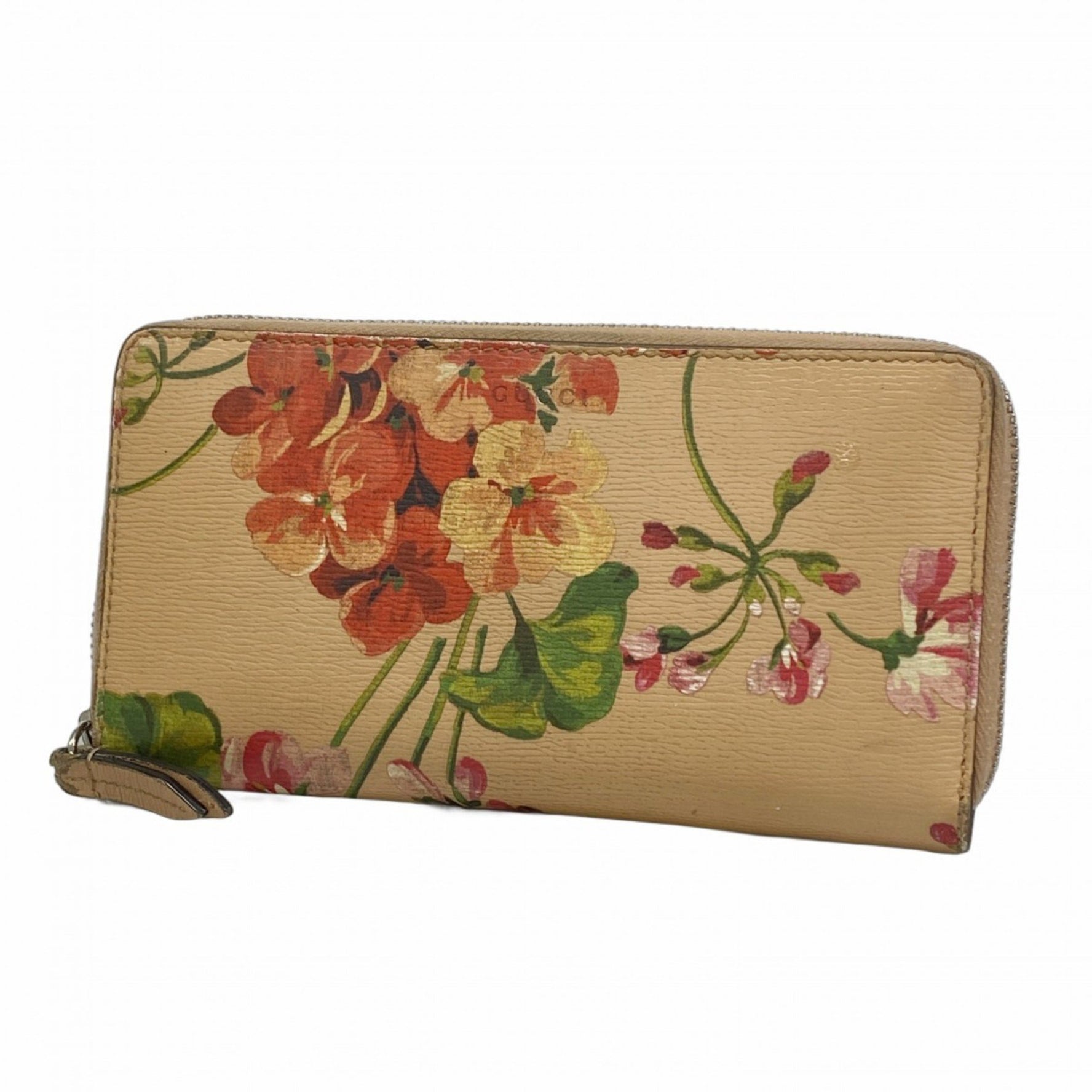 Gucci GG Blooms Long Wallet Pink Women's