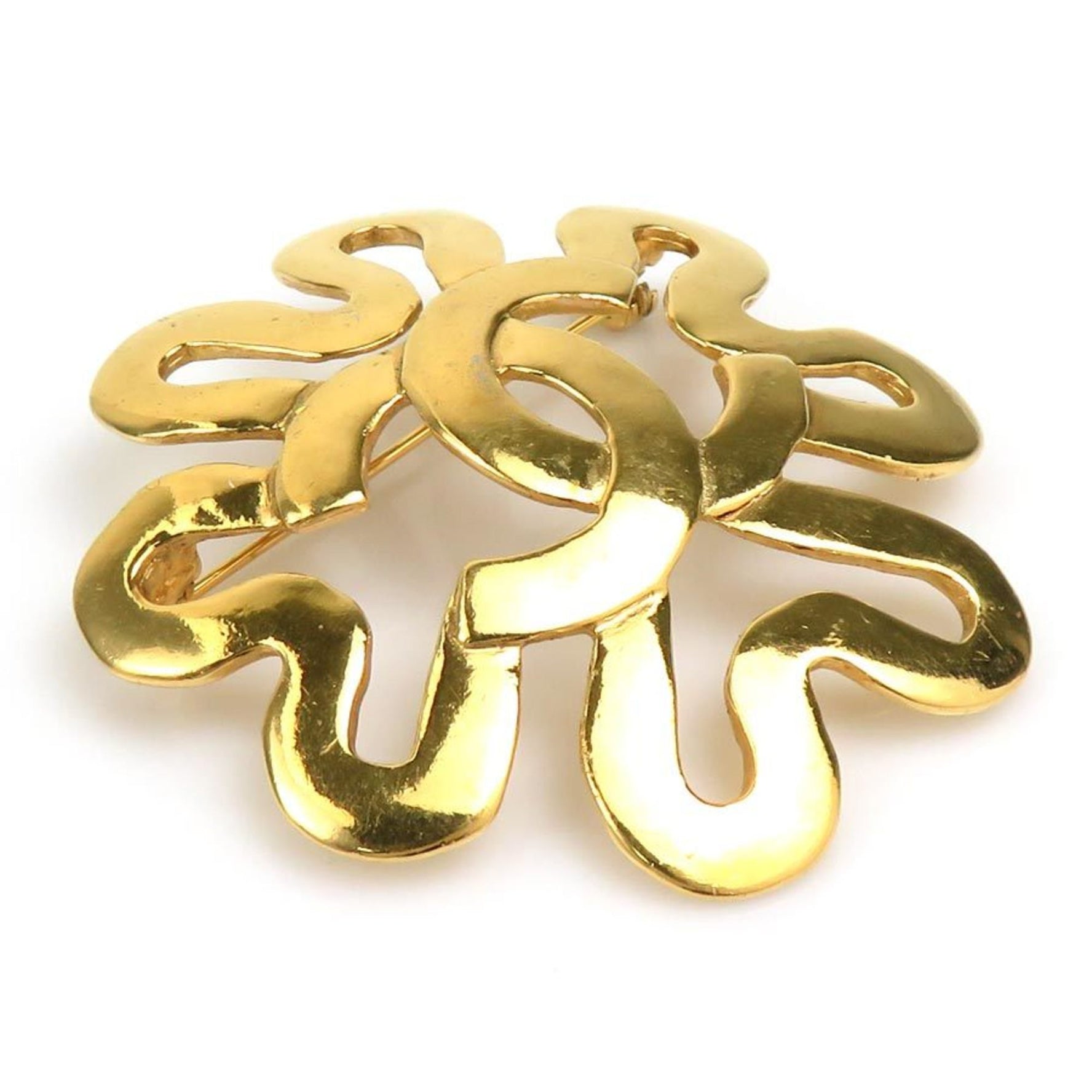 CHANEL Brooch Coco Mark Metal