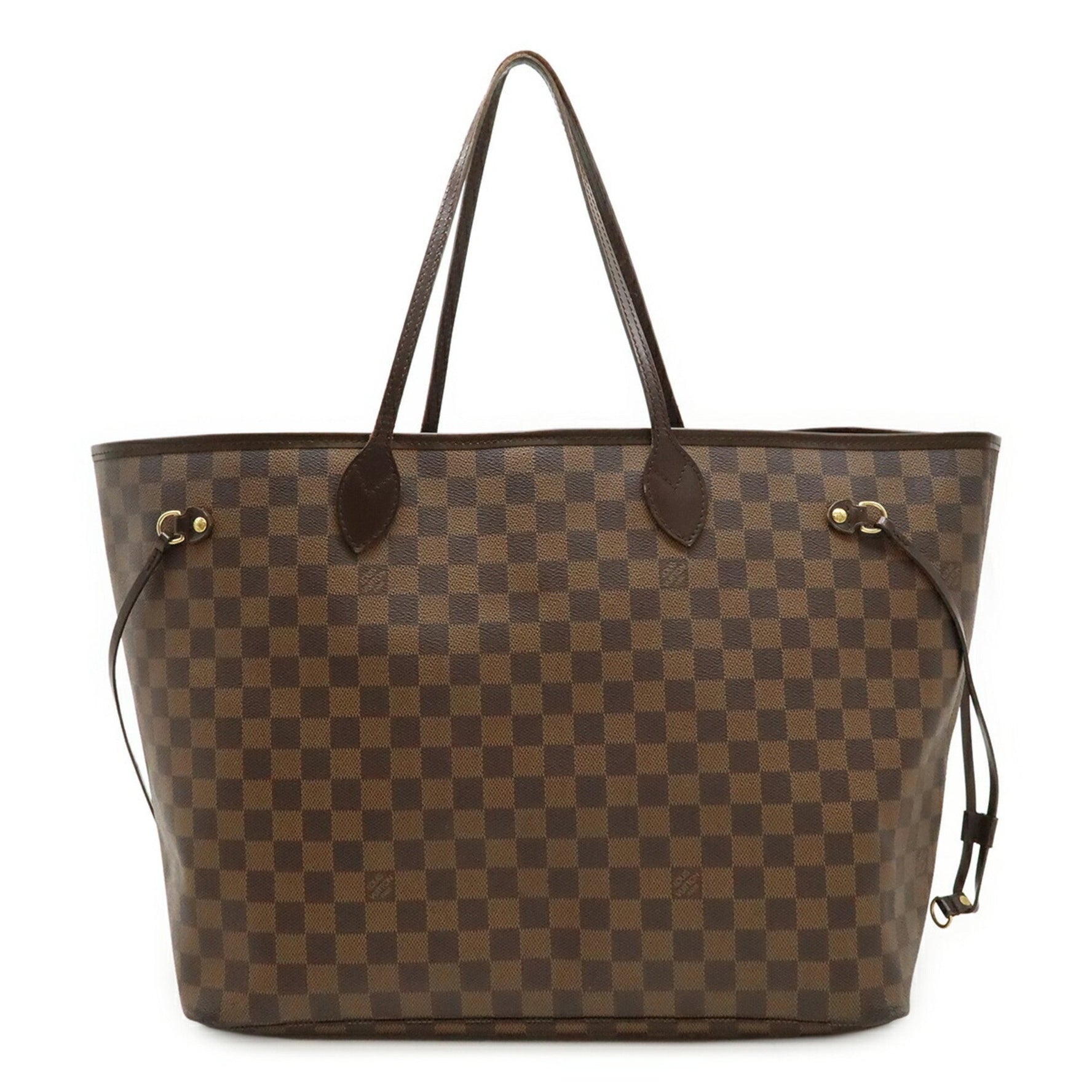 Louis Vuitton Damier Neverfull GM Tote Bag, Large Tote, Shoulder Pouch Missing