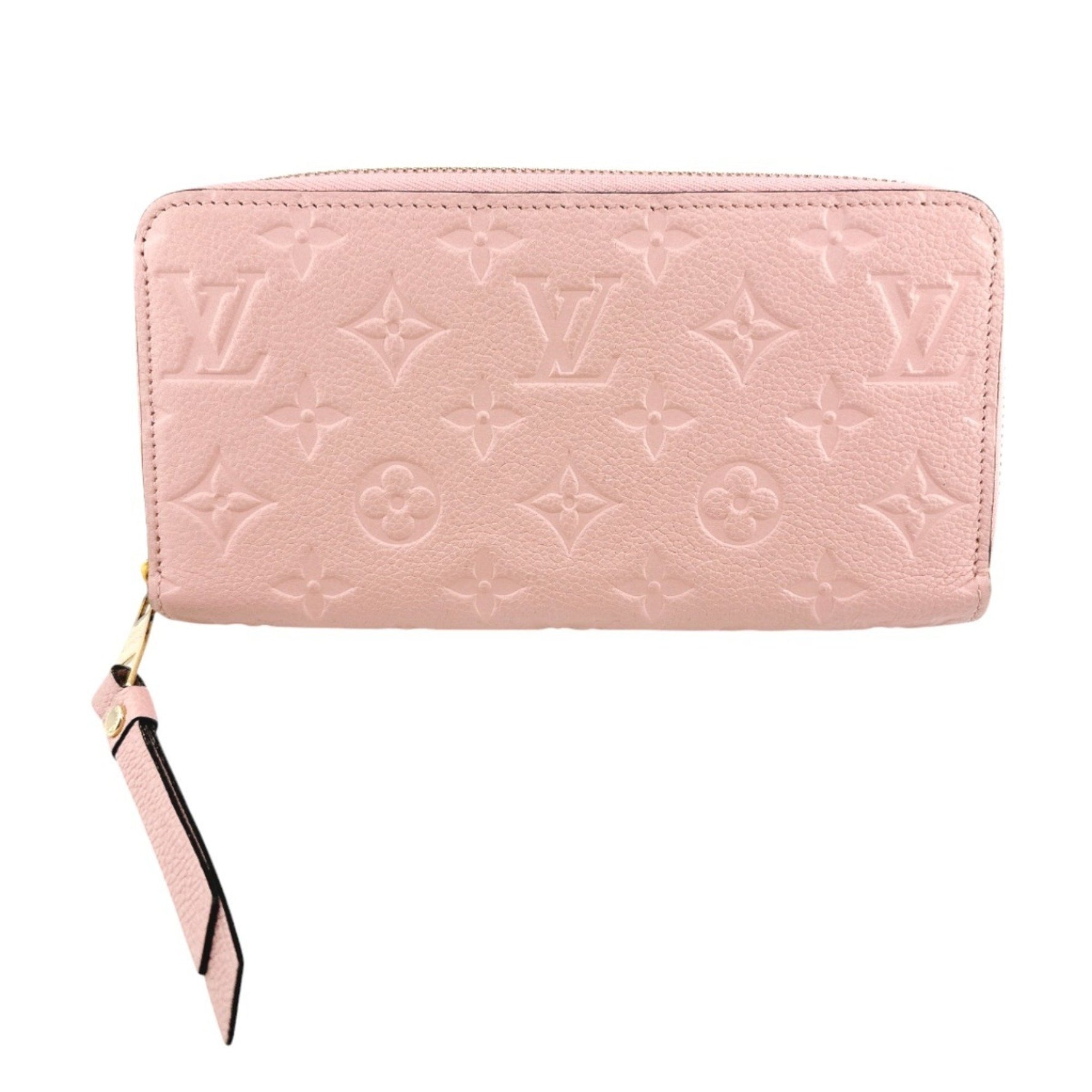 Louis Vuitton Long Wallet Round Zipper Empreinte Zippy Monogram Rose Poodle