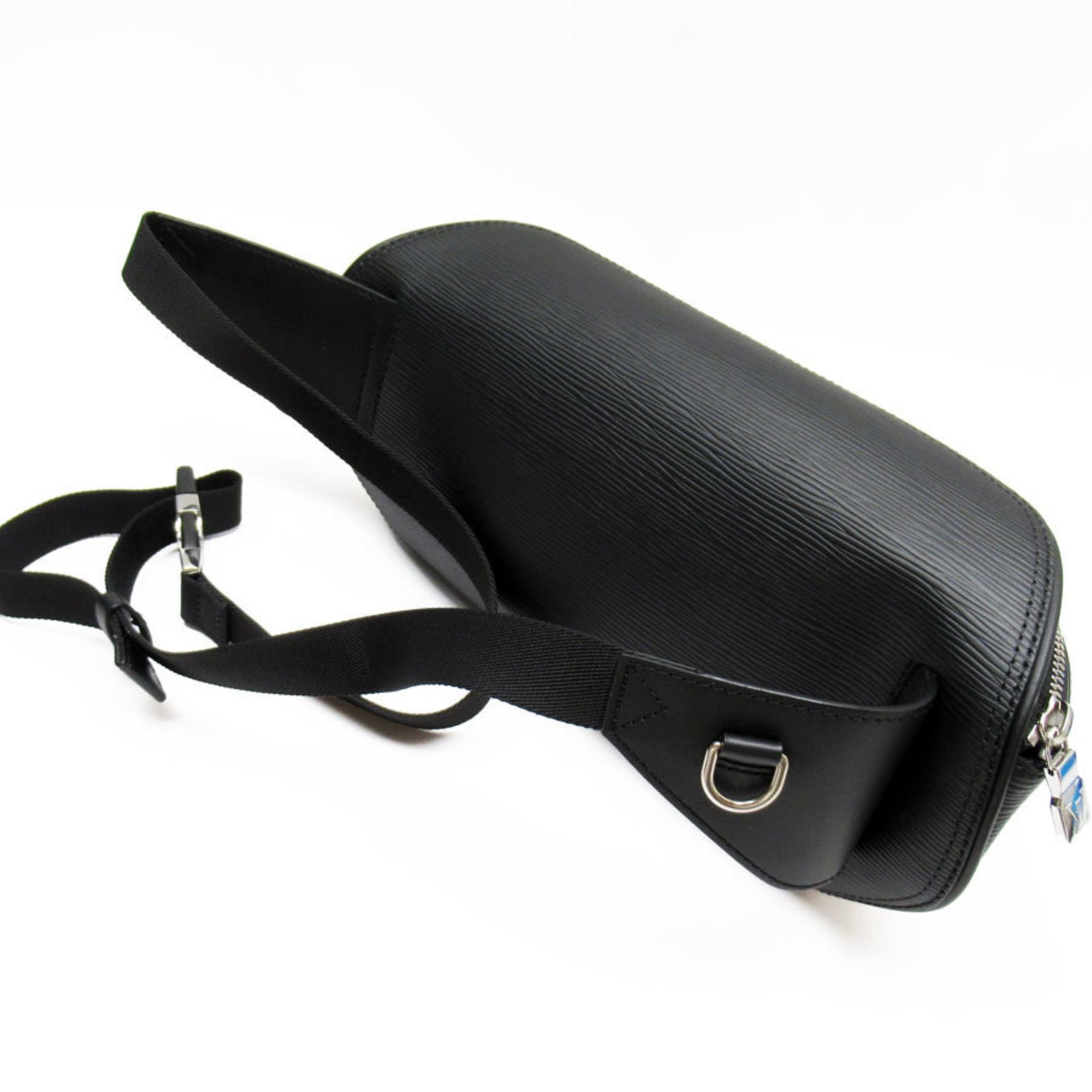 Louis Vuitton LOUIS VUITTON Body Bag Waist LV Circle Bum Epi Leather Noir Men's M55131 t19338g