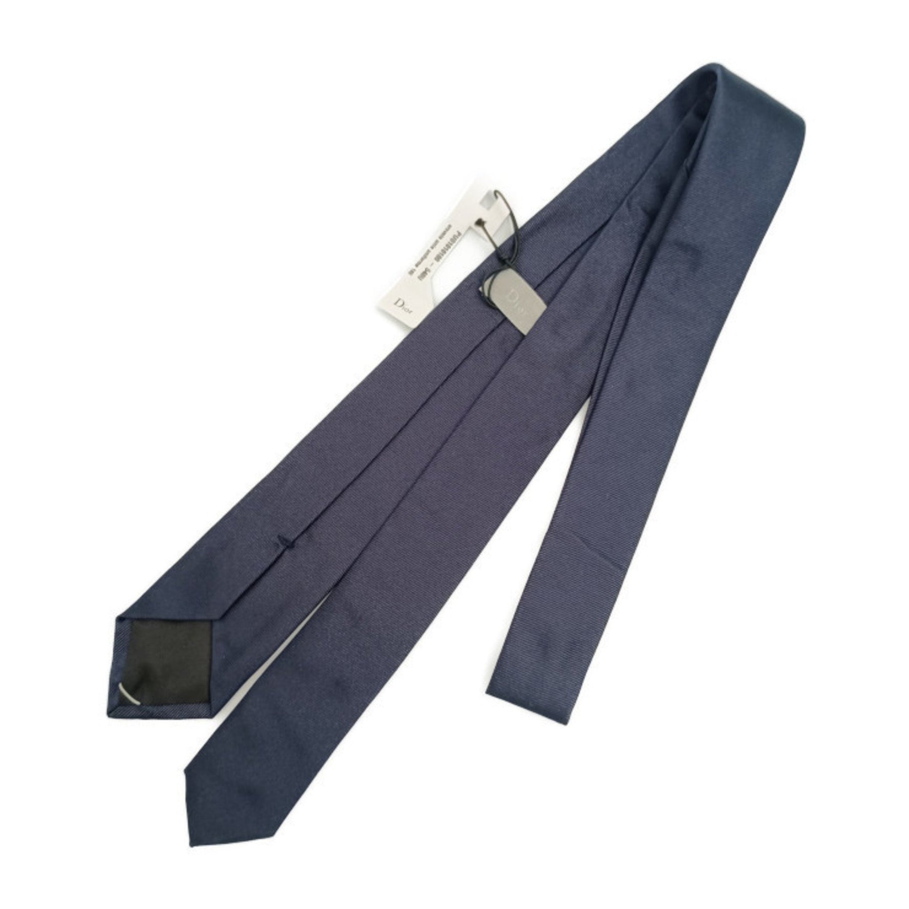 Christian Dior Dior tie PUS1010100-540U Blue Marine 100% silk men's narrow