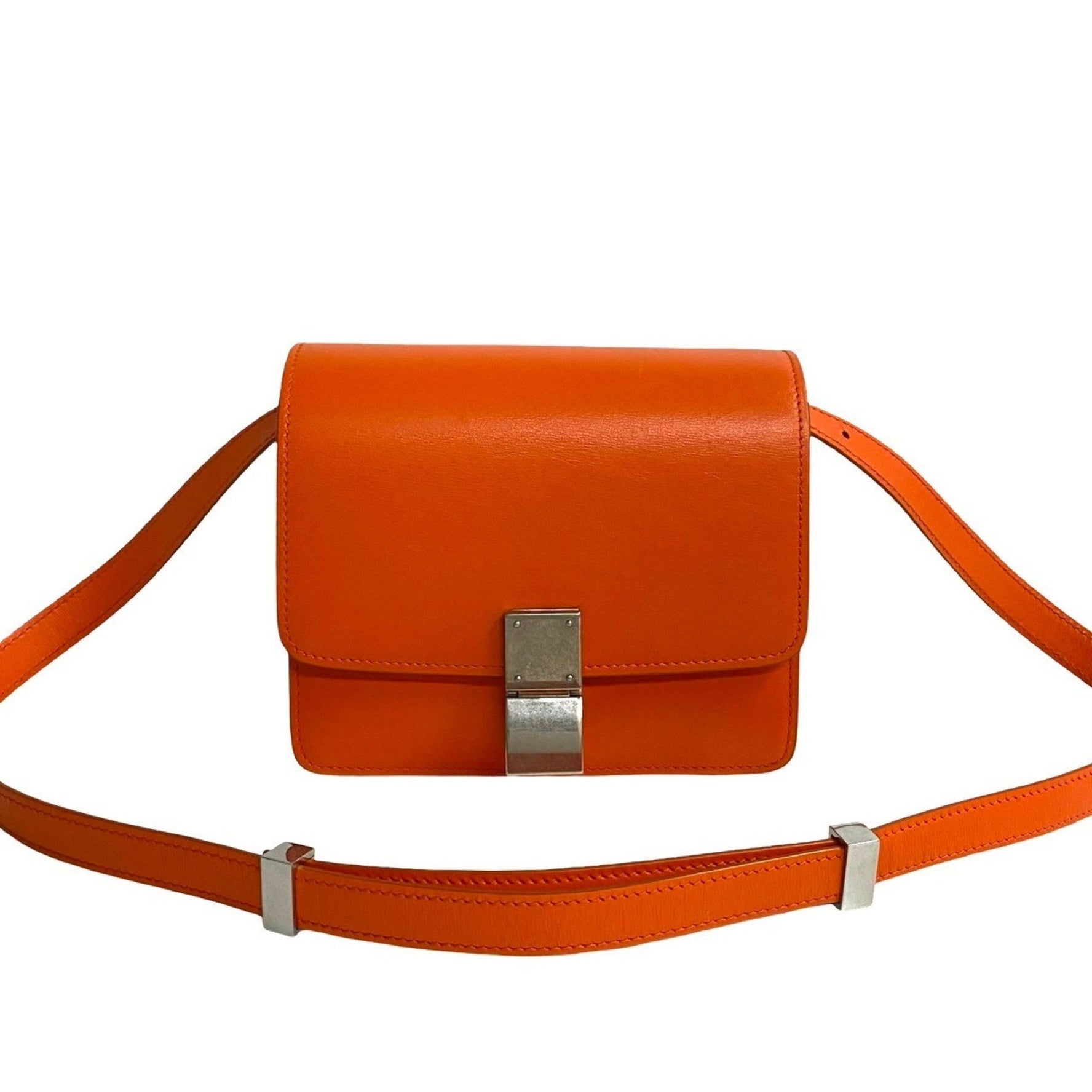 CELINE Classic Box Small Leather Shoulder Bag/Pochette/Sacoche in (133-2)
