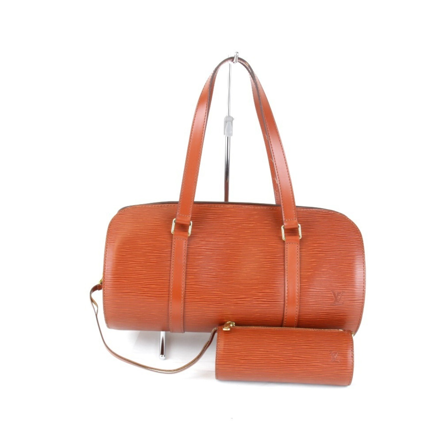LOUIS VUITTON Louis Vuitton Soufflot M52223 Handbag Epi Leather Brown Women's