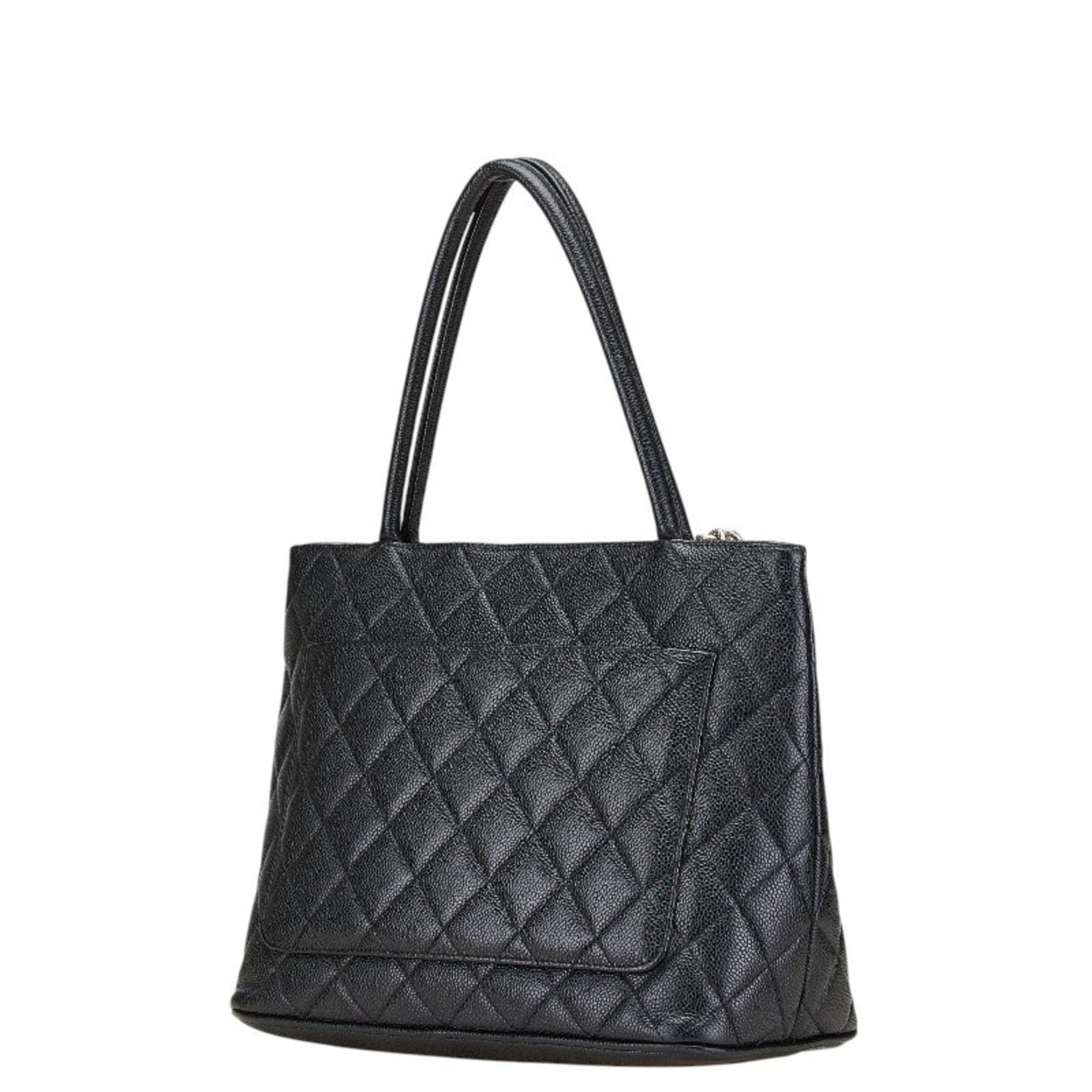 Chanel Matelasse Reproduction Tote Coco Mark Handbag Bag Caviar Skin