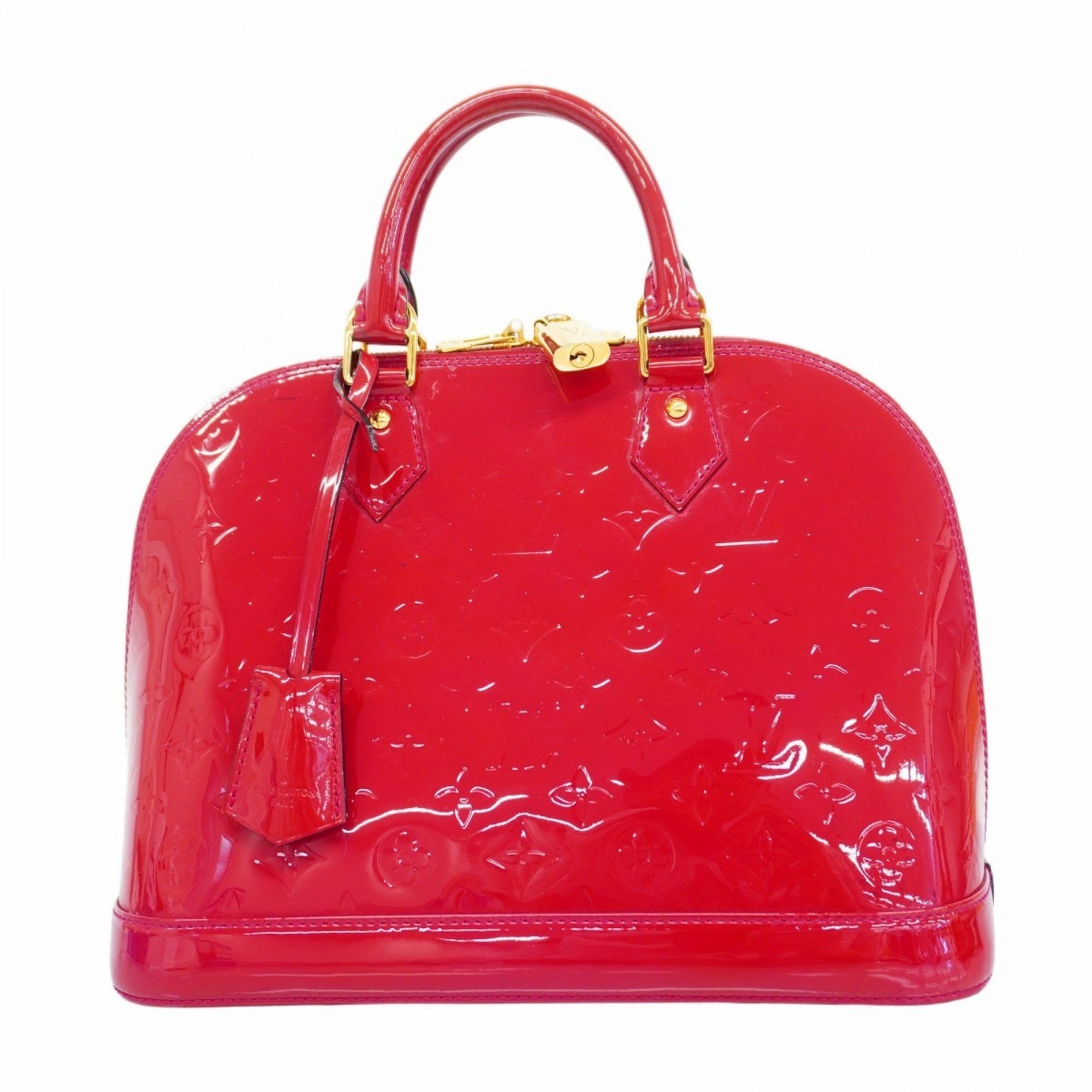 Louis Vuitton Vernis Alma PM Handbag M91770 Rose Indigo Women's