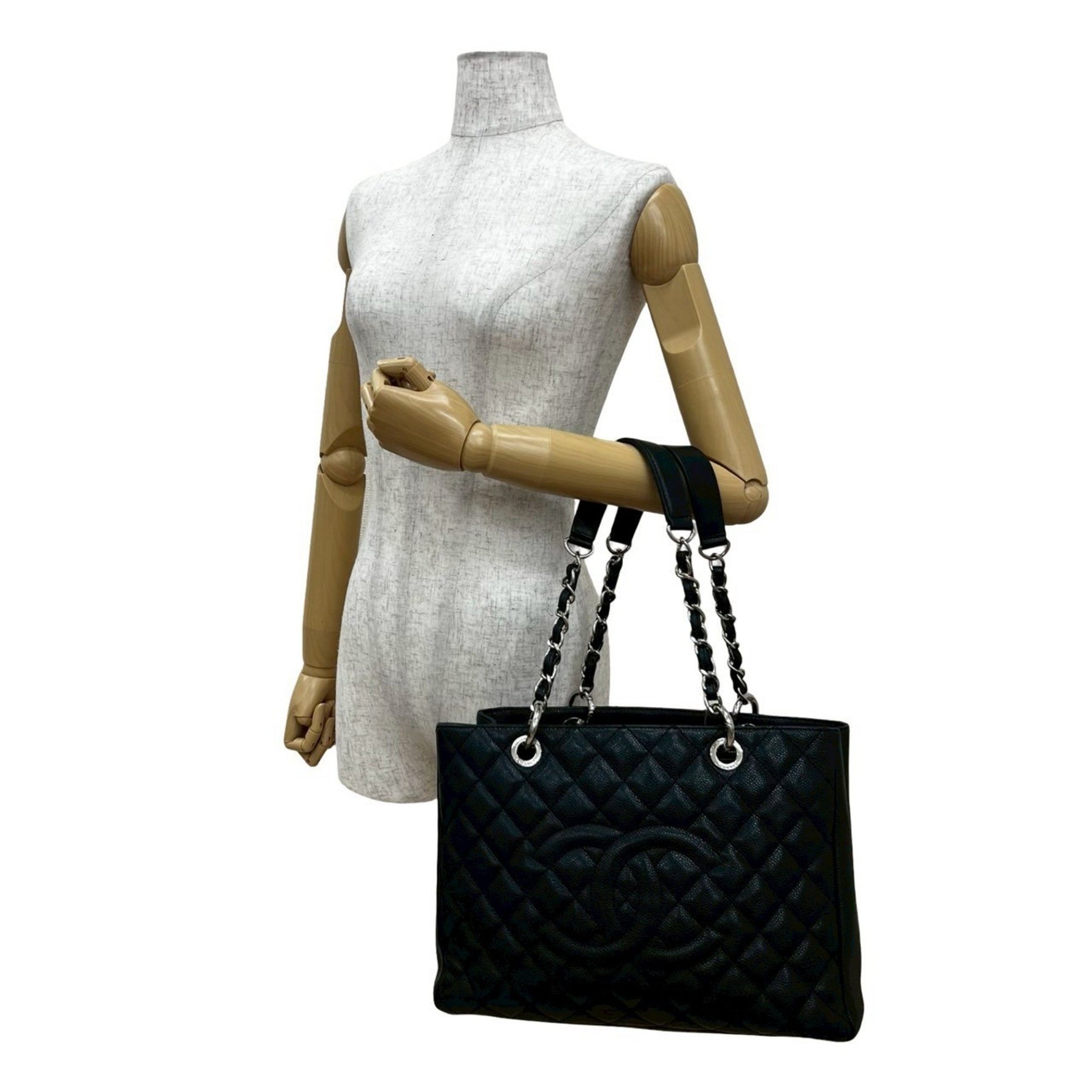 Seal No. 17 CHANEL Matelasse Caviar Skin Tote Bag/Semi-Shoulder Bag
