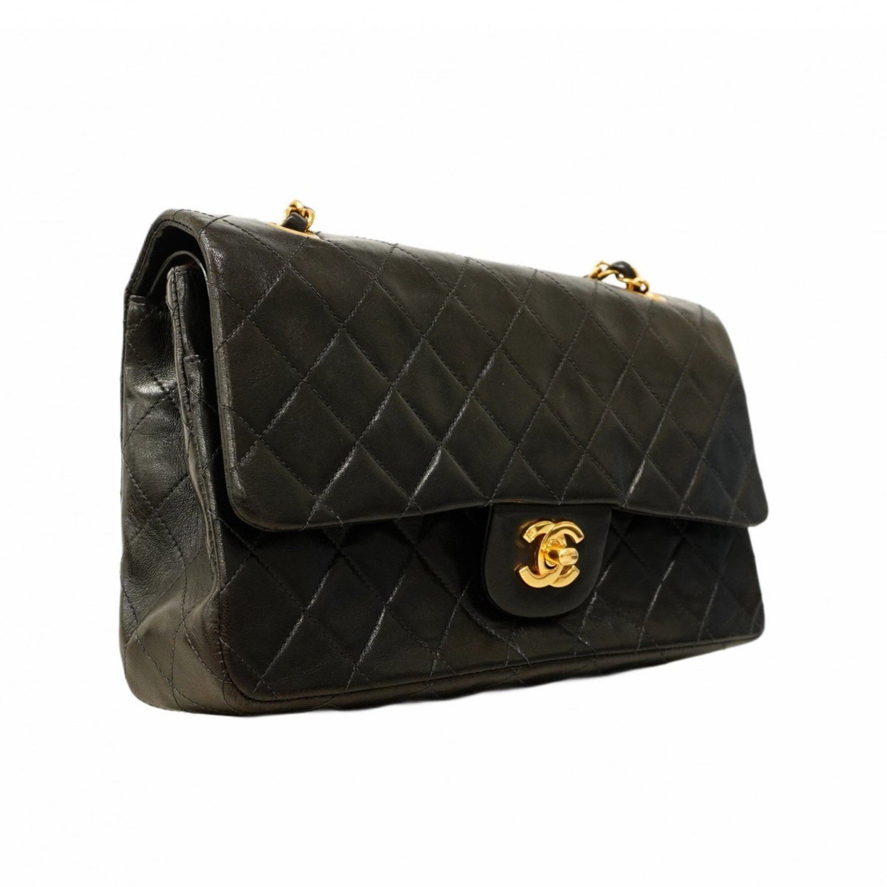 Chanel Matelasse Shoulder Bag with Double Flap and Chain, Lambskin