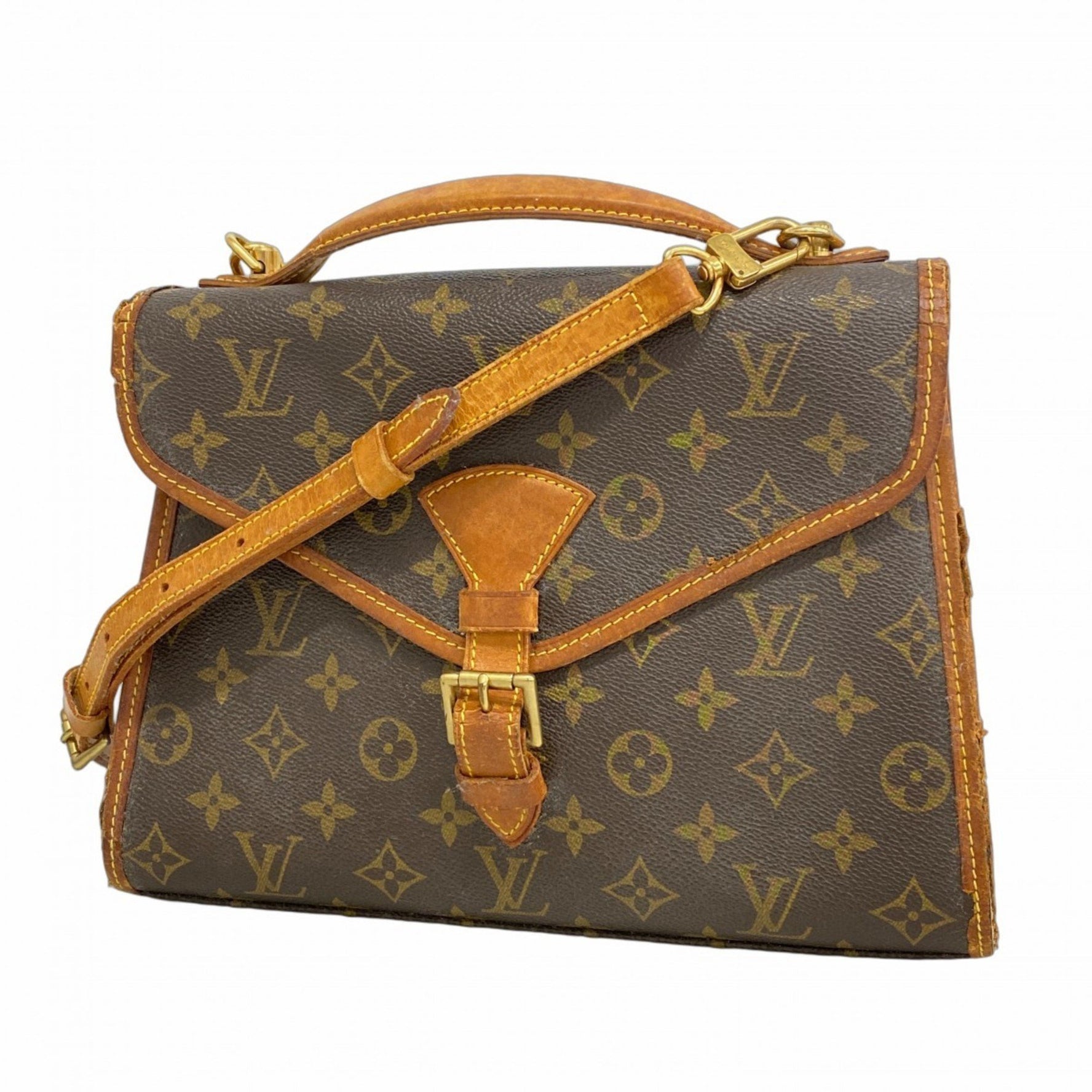 Louis Vuitton Monogram Bel Air Handbag M51122 Brown Women's