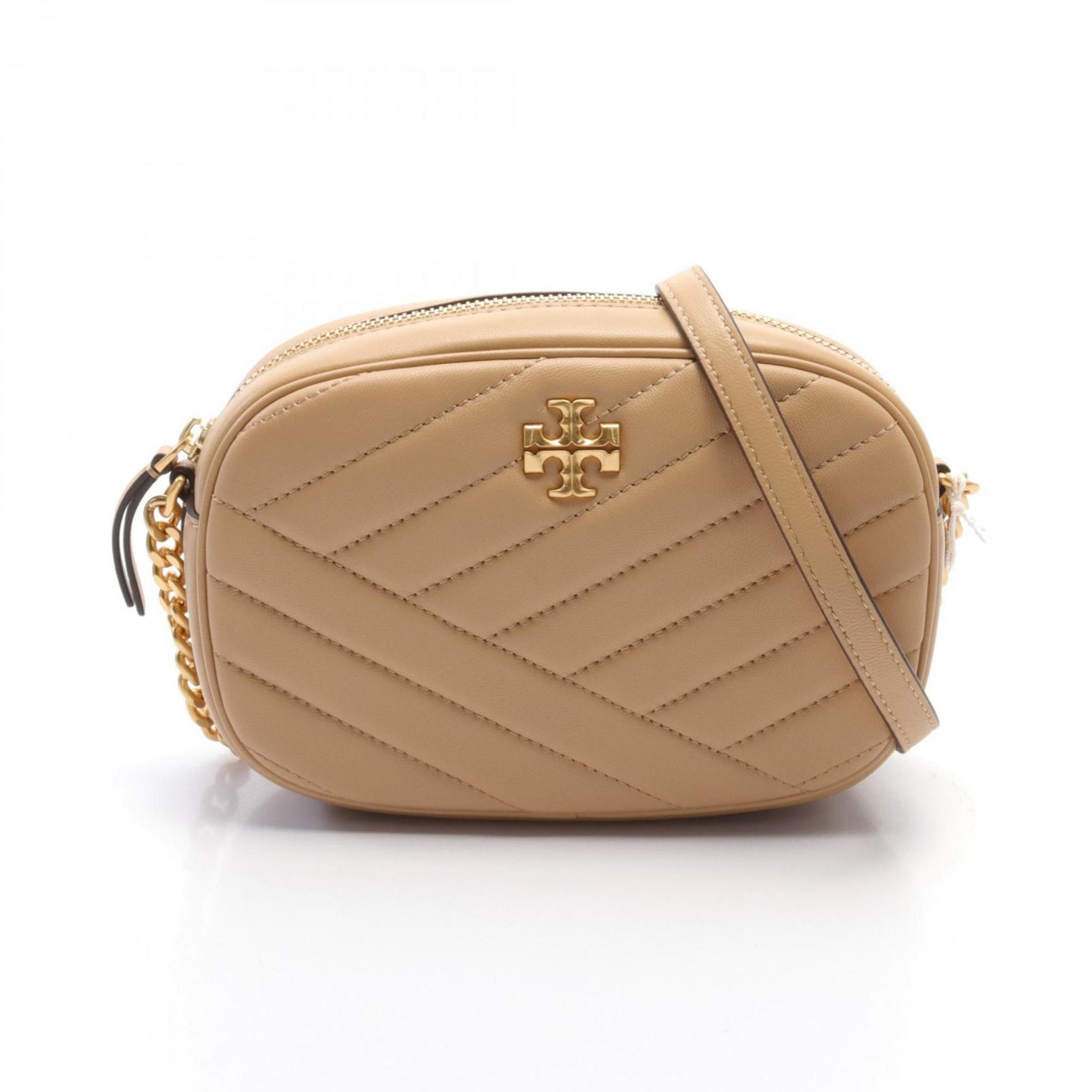 Tory Burch Kira Shoulder Bag, Leather, Women's, Beige,