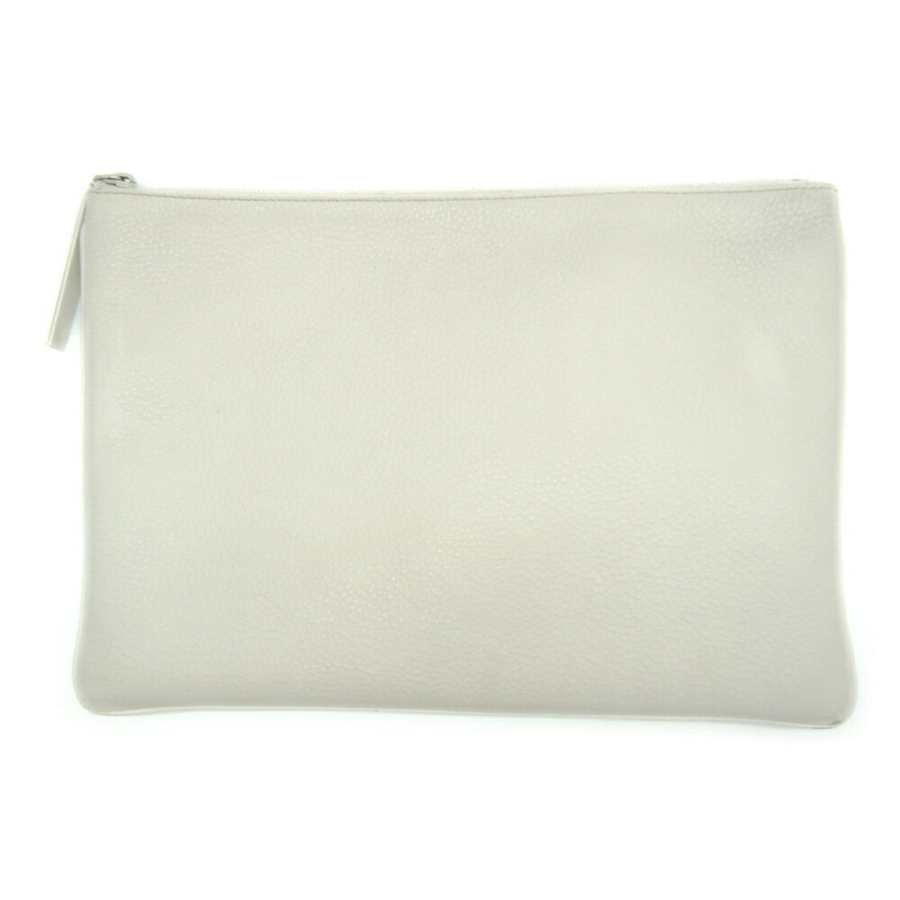 BALENCIAGA Clip M Clutch Bag White