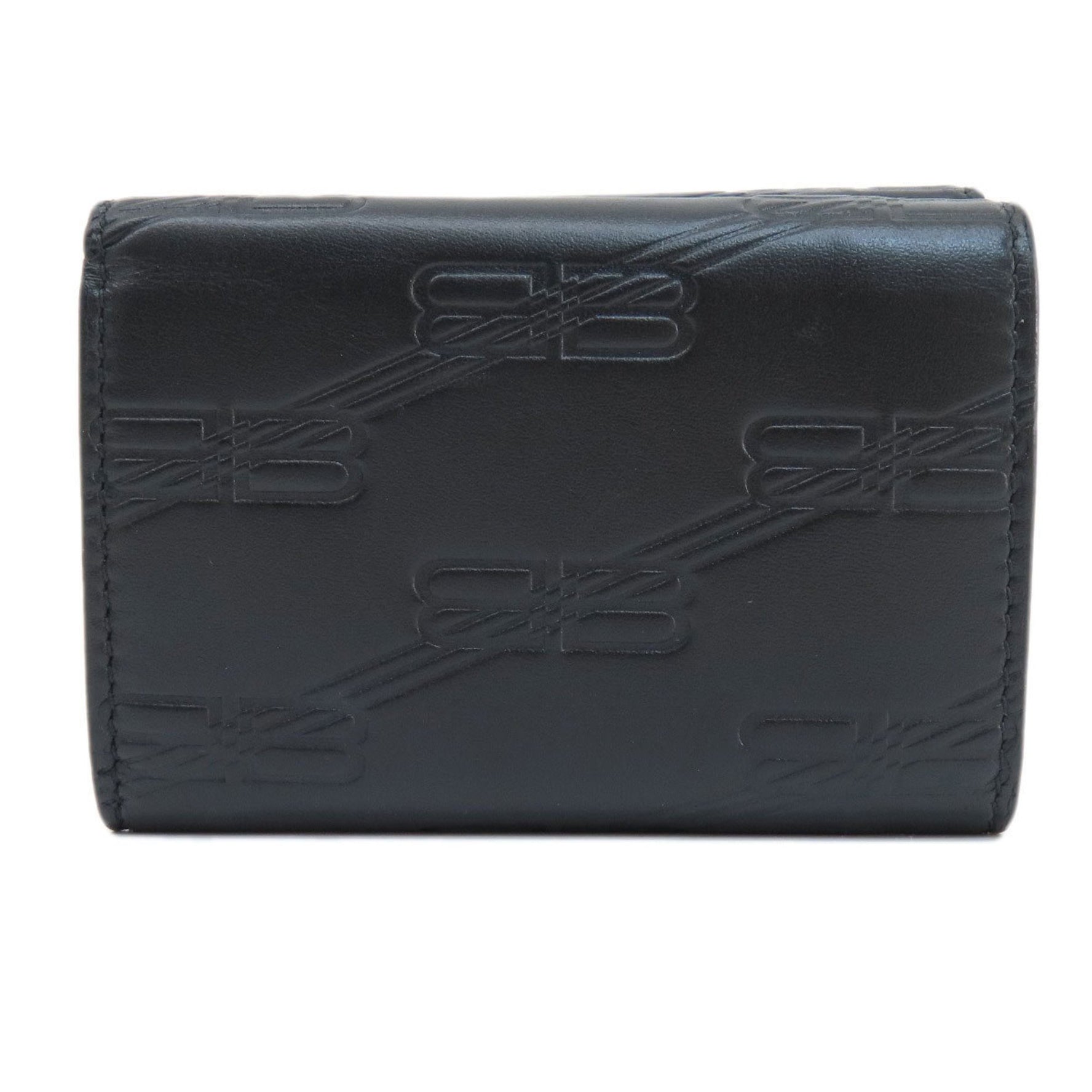 Balenciaga BB Monogram Wallet Bi-fold Leather Women's BALENCIAGA