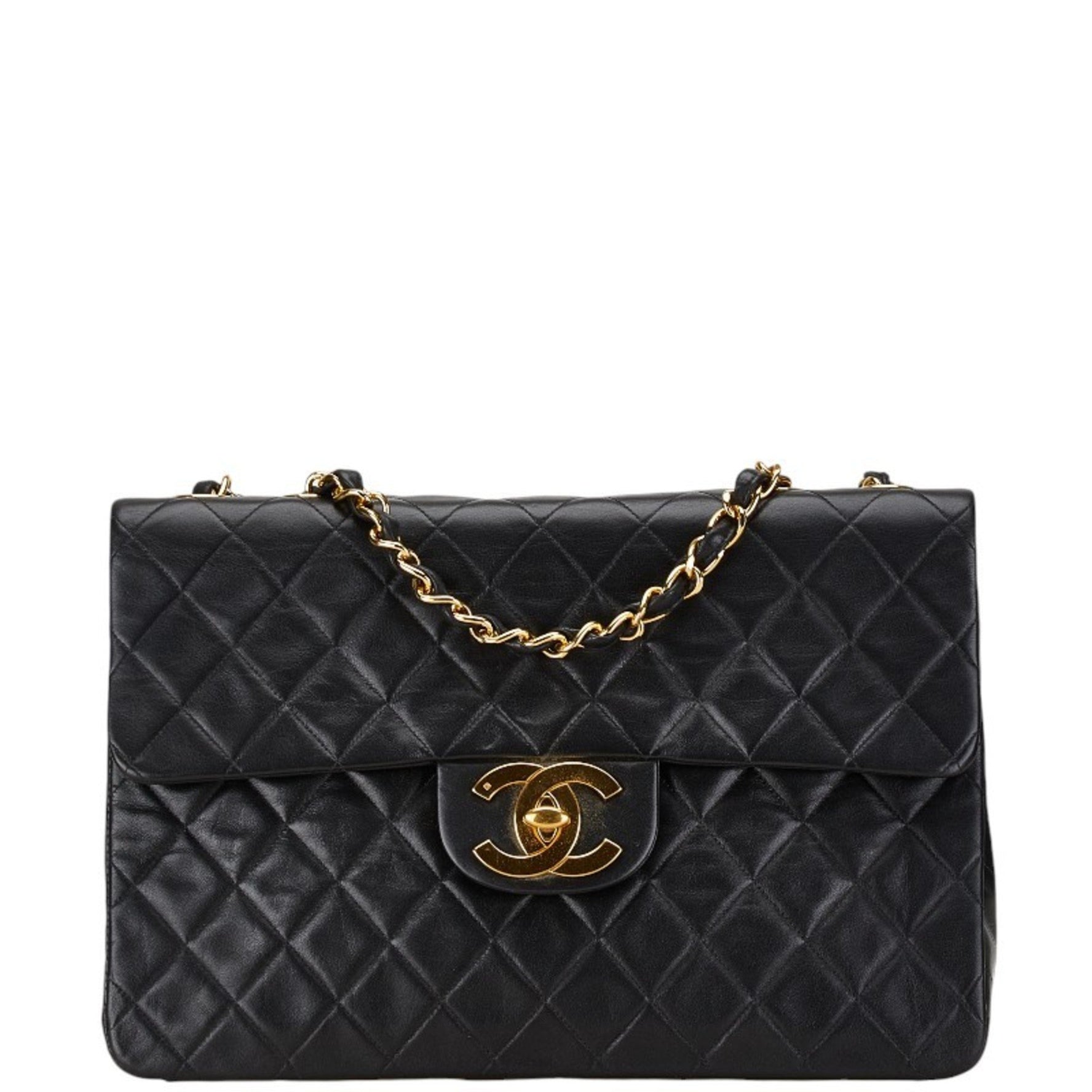 Chanel Matelasse 33 Coco Mark Chain Shoulder Bag Lambskin