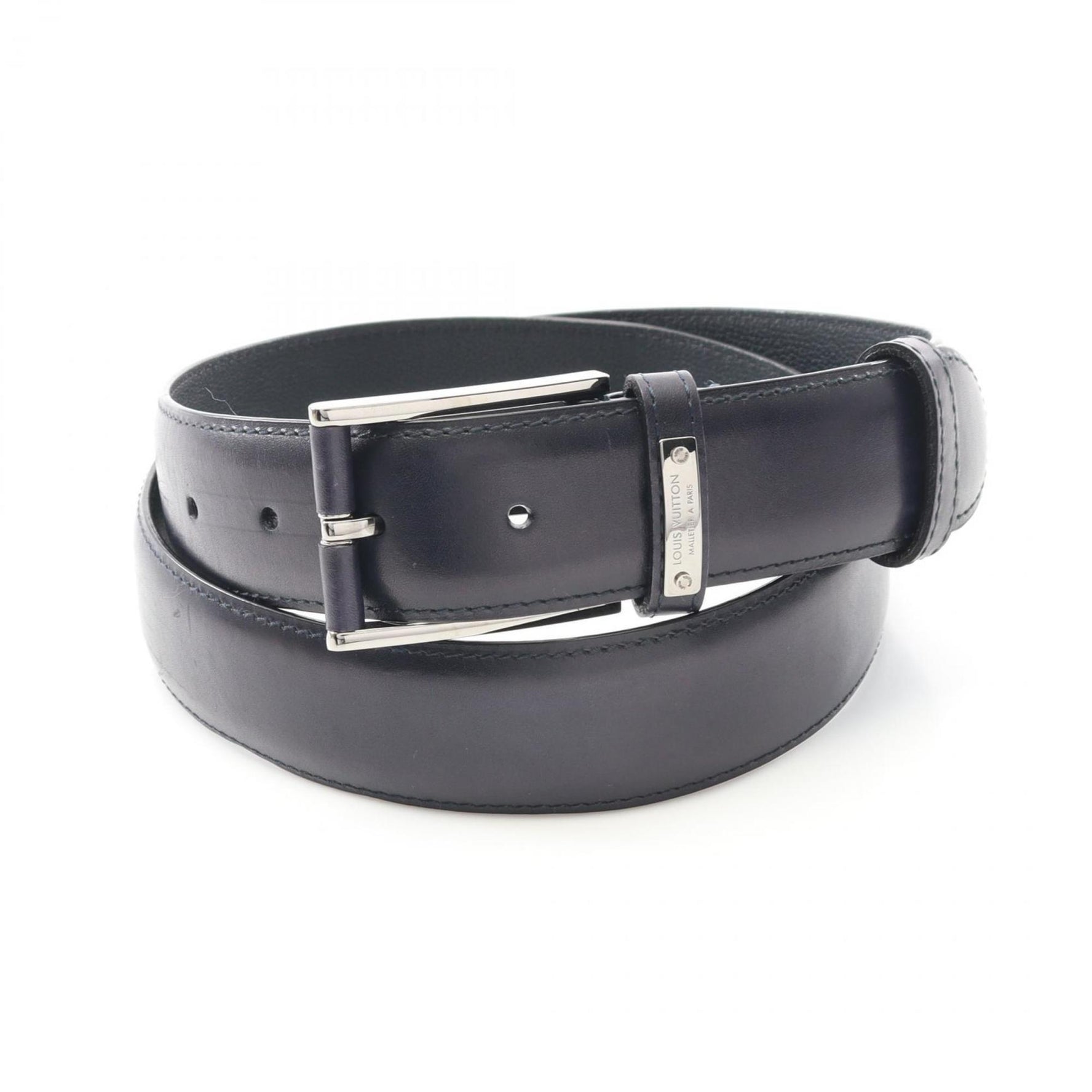 Louis Vuitton Leather Belt, Blue