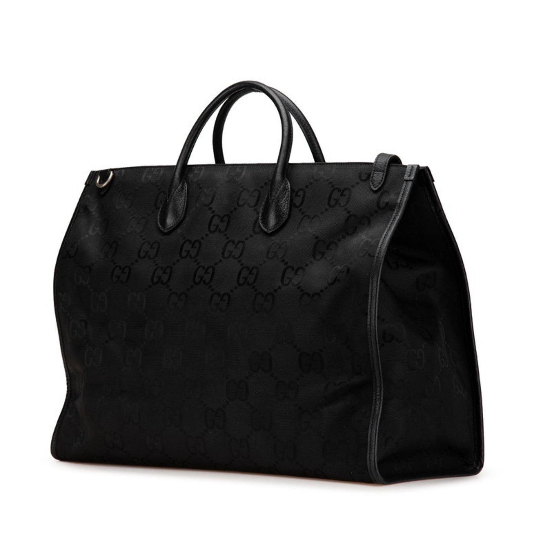 Gucci GG Nylon Off the Grid Tote Bag/Shoulder Bag, Nylon, Leather