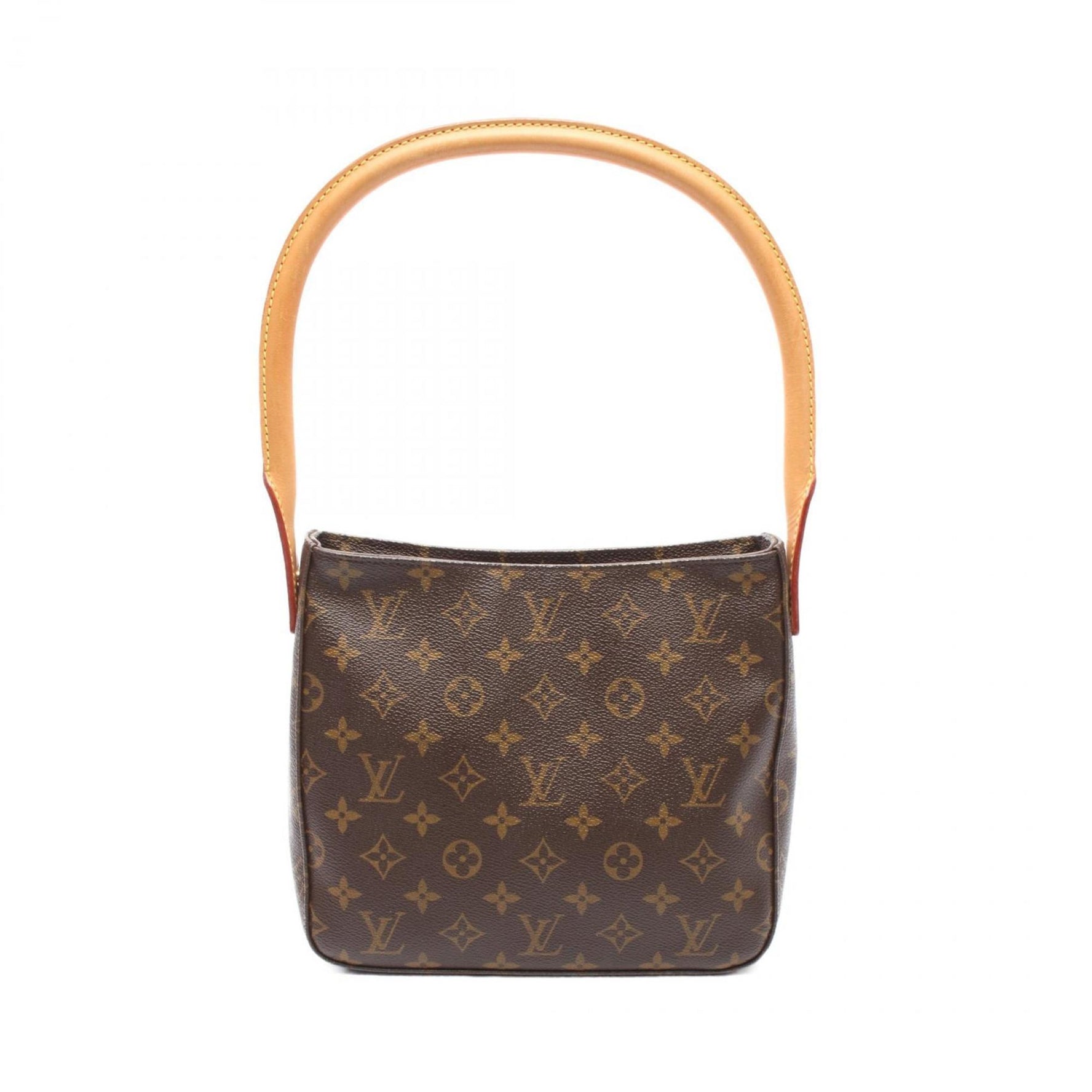 Louis Vuitton Looping MM Monogram Shoulder Bag Coated Canvas Leather