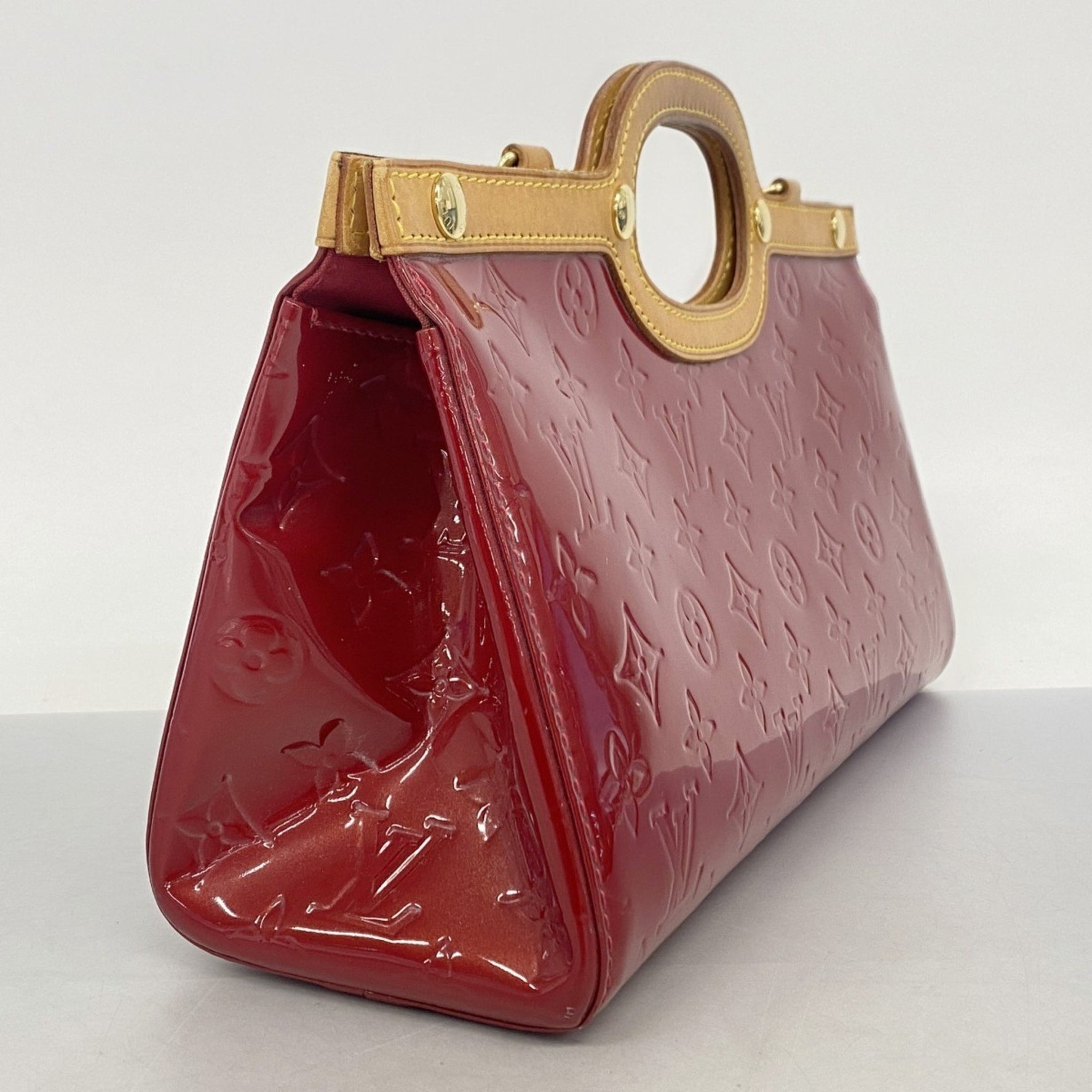 Louis Vuitton Vernis Roxbury Drive Shoulder Bag M91987 Pomme d'Amour for Women