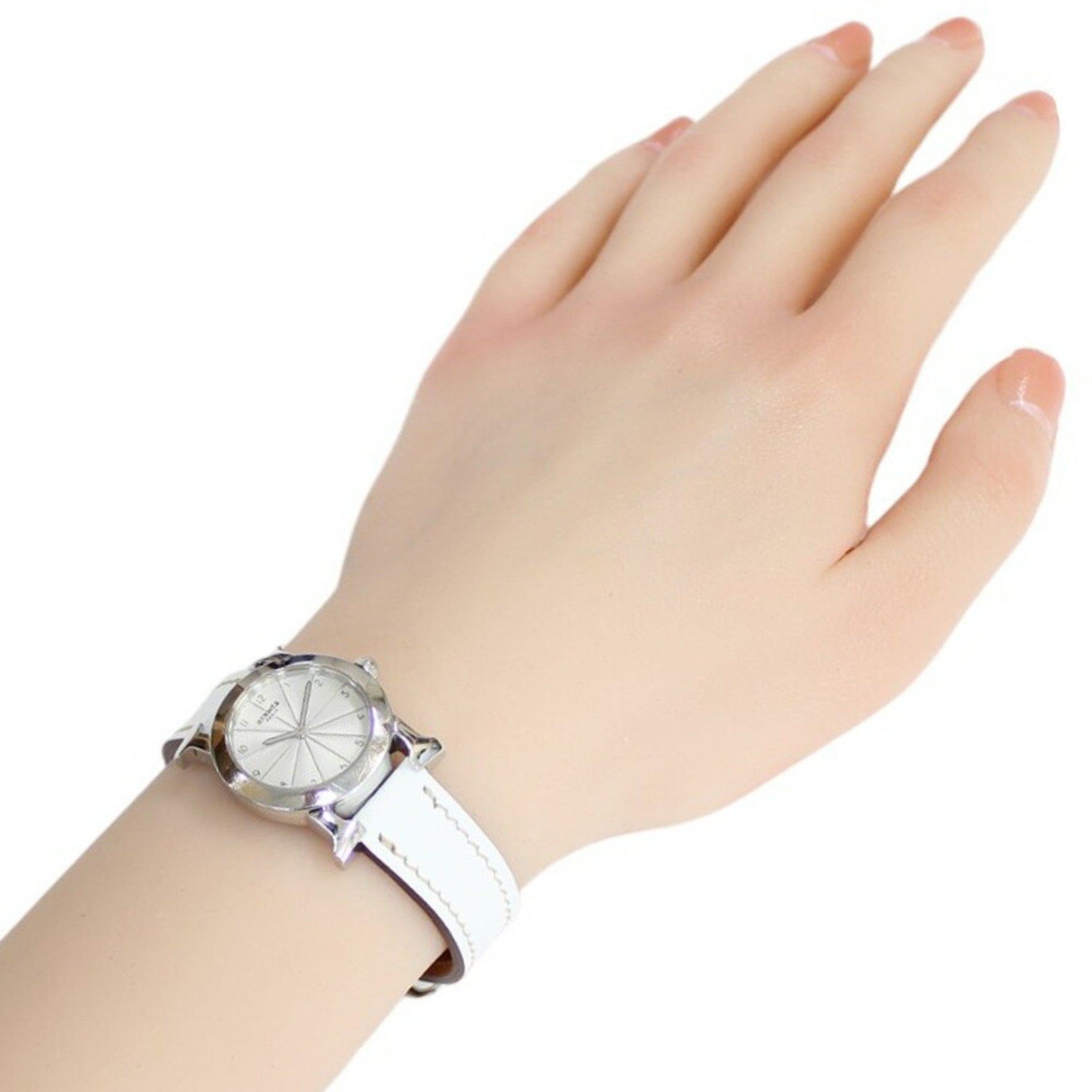 Hermes Watch Ronde Wristwatch Stainless Steel HR1.210 Quartz Ladies HERMES