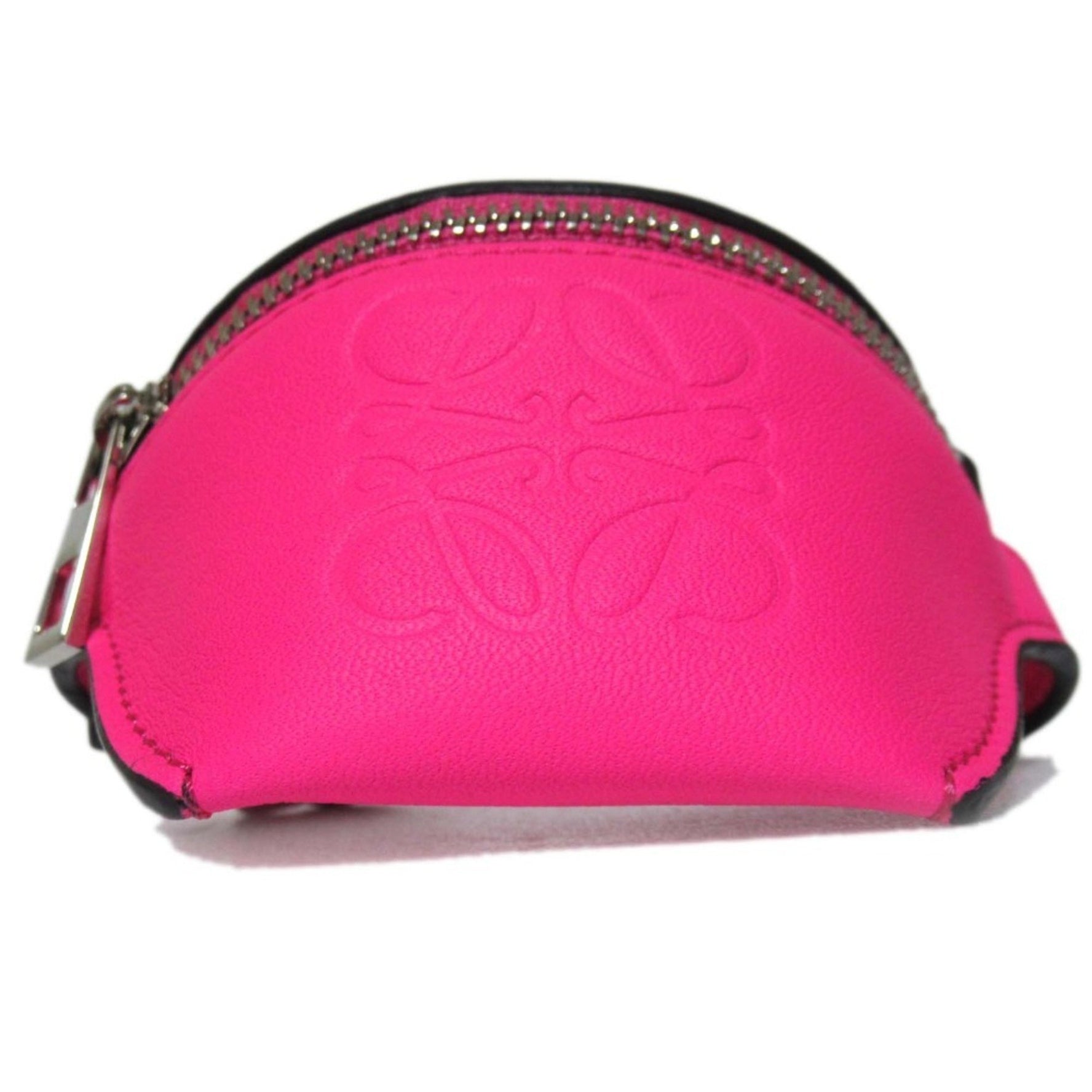 LOEWE Leather Wallet/Coin Case with Ankle Pouch Motif