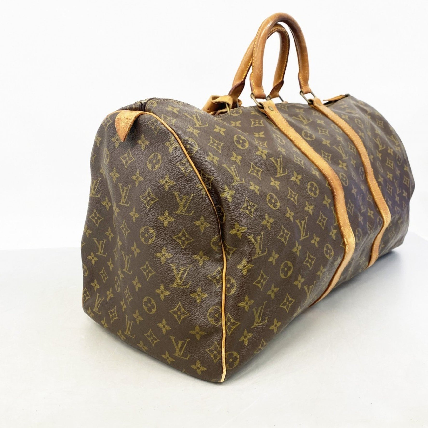 Louis Vuitton Monogram Keepall 55 Boston Bag Men's and