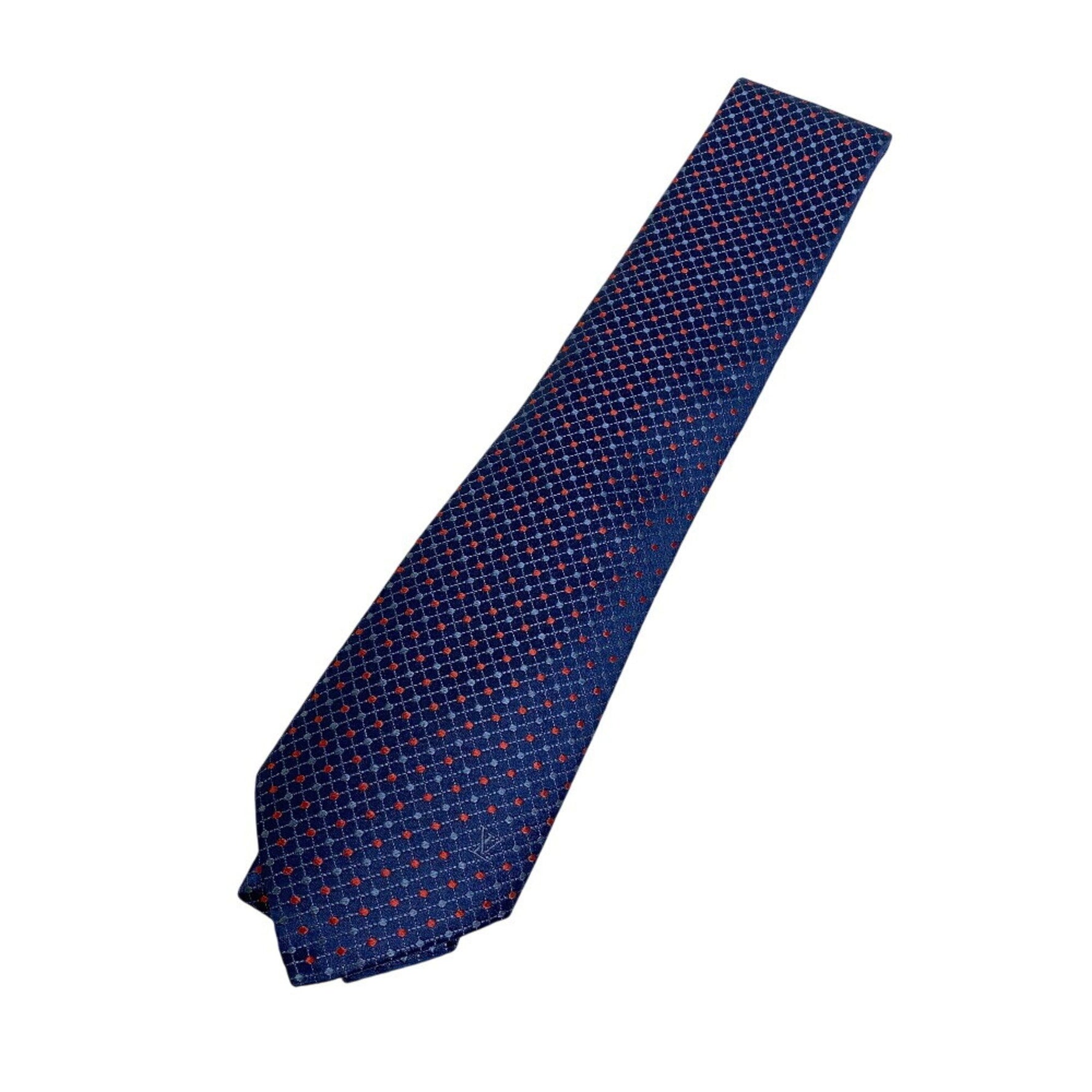 LOUIS VUITTON Louis Vuitton Polka Dot Tie Navy Men's