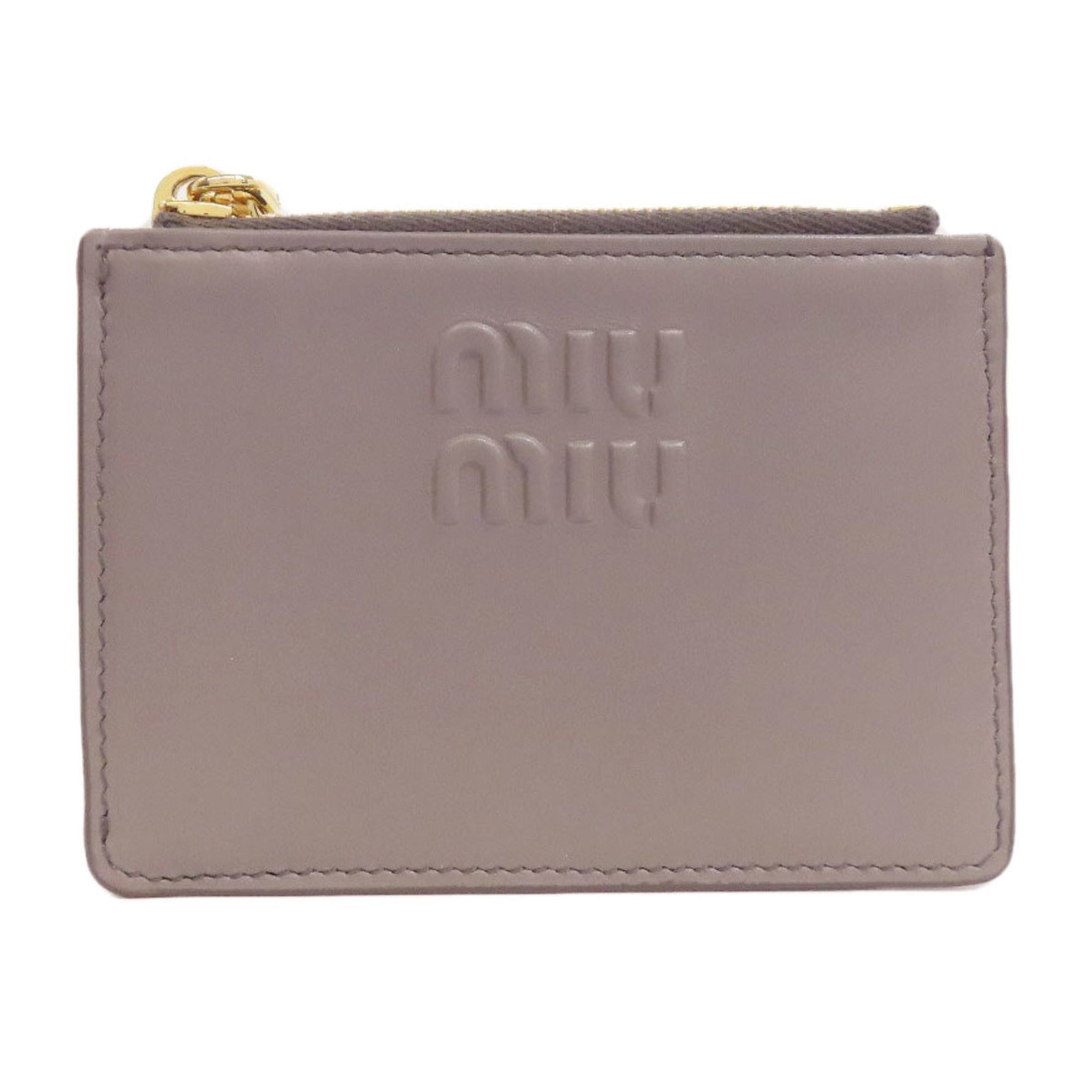 Miu Miu Miu Business Card Holder/Card Case Leather MIUMIU