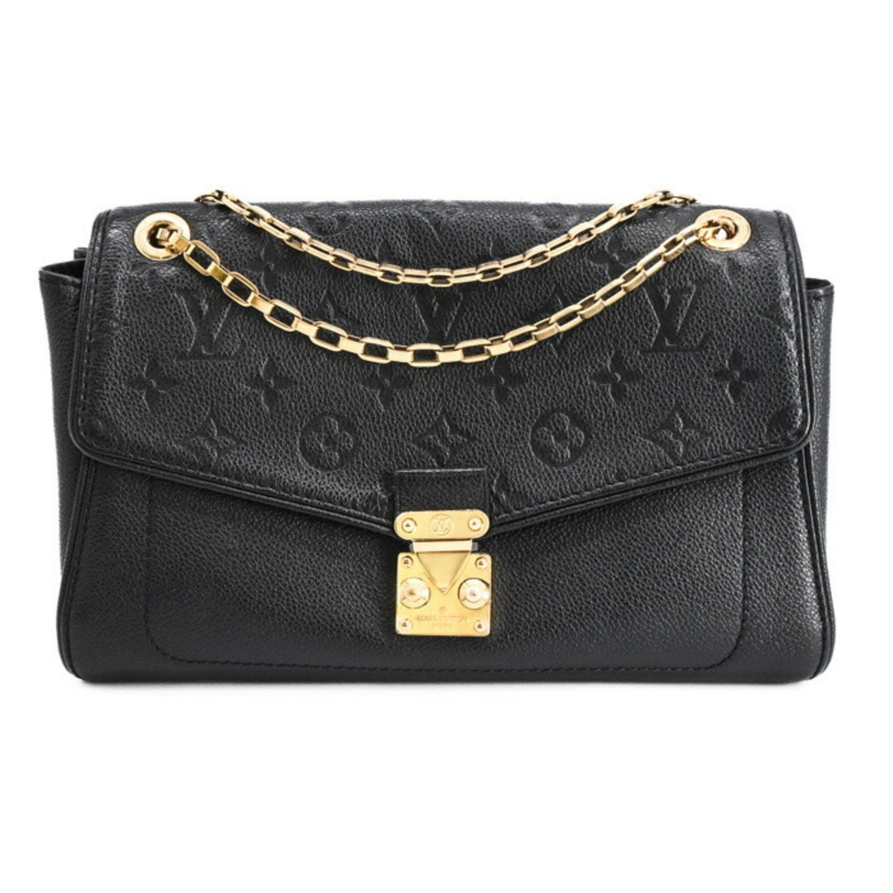 Louis Vuitton Saint-Germain PM Monogram Empreinte Noir Chain Shoulder Bag, Leather