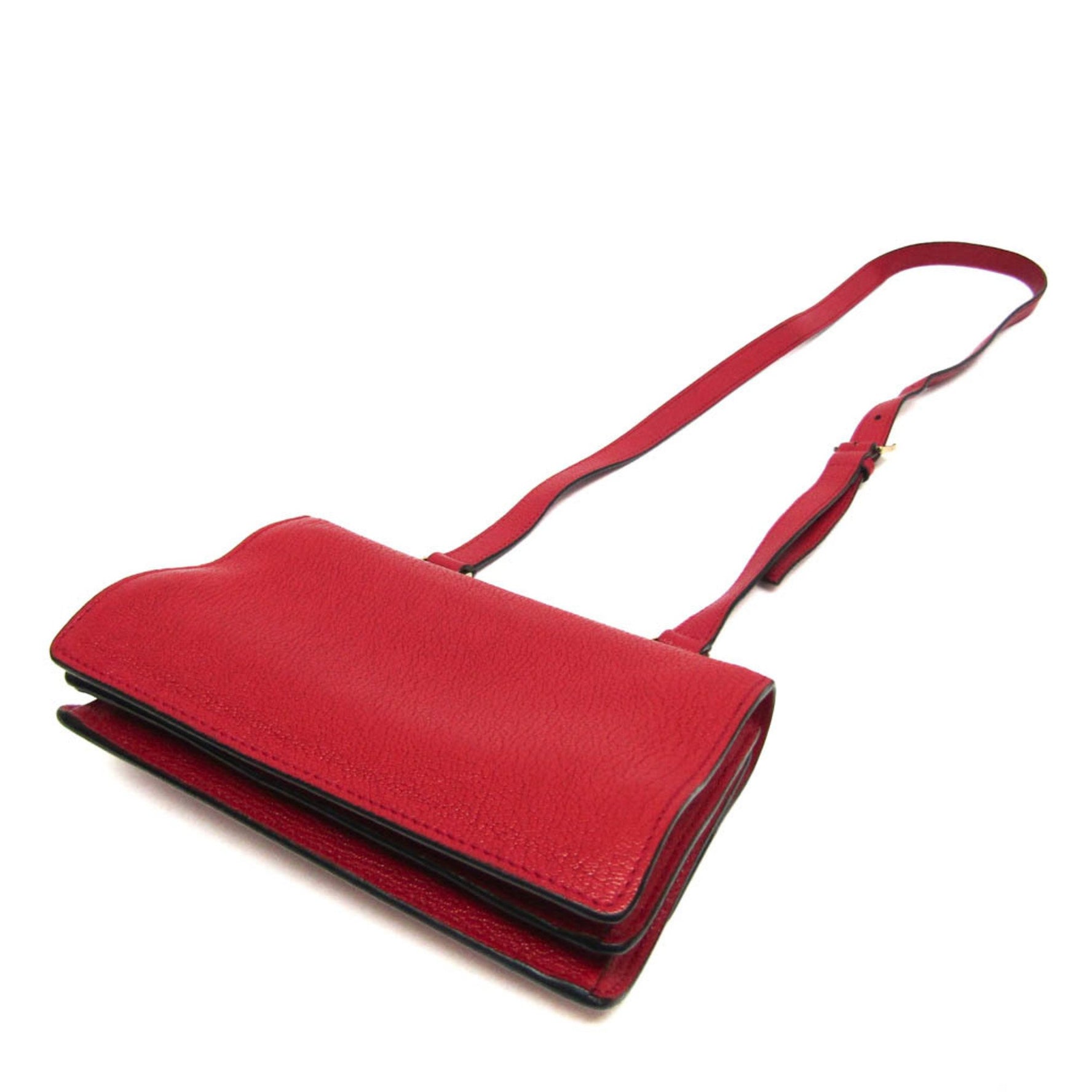 Miu Miu Leather,Suede Shoulder Bag Red Color