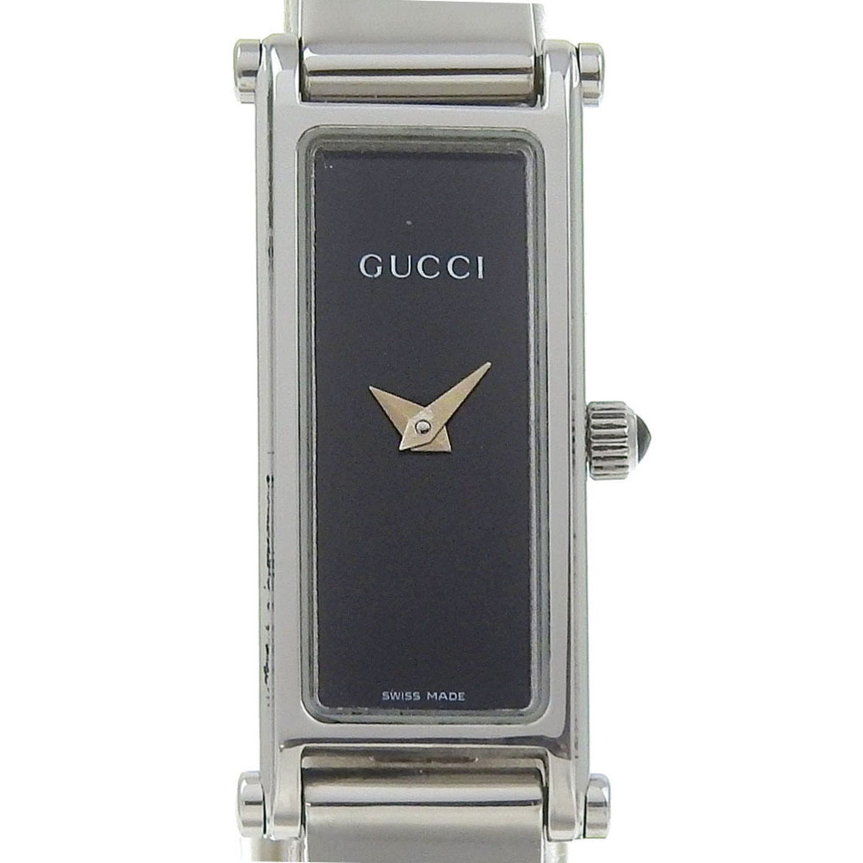 Gucci GUCCI Watch Stainless Steel Quartz Analog Display Black Dial Women's