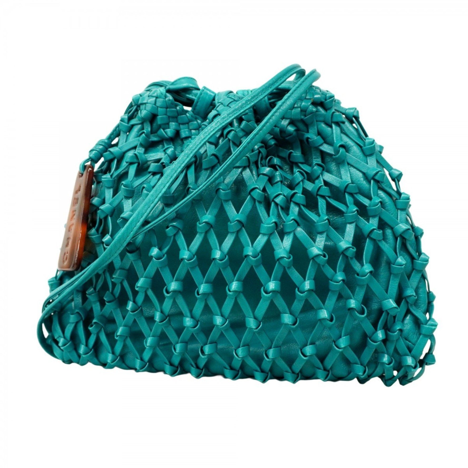 Chanel Shoulder Bag Leather Blue