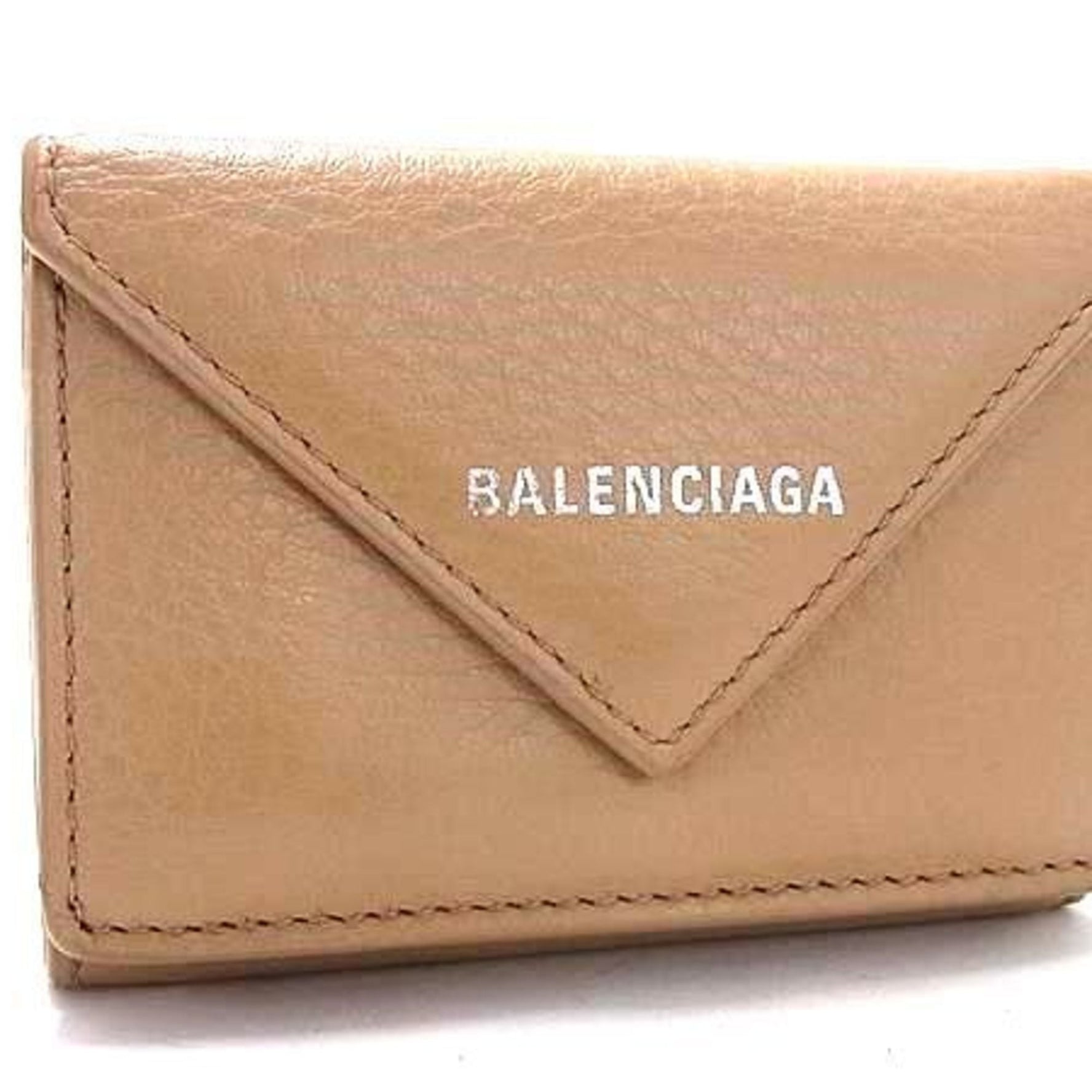 BALENCIAGA Paper Mini Wallet Leather Trifold