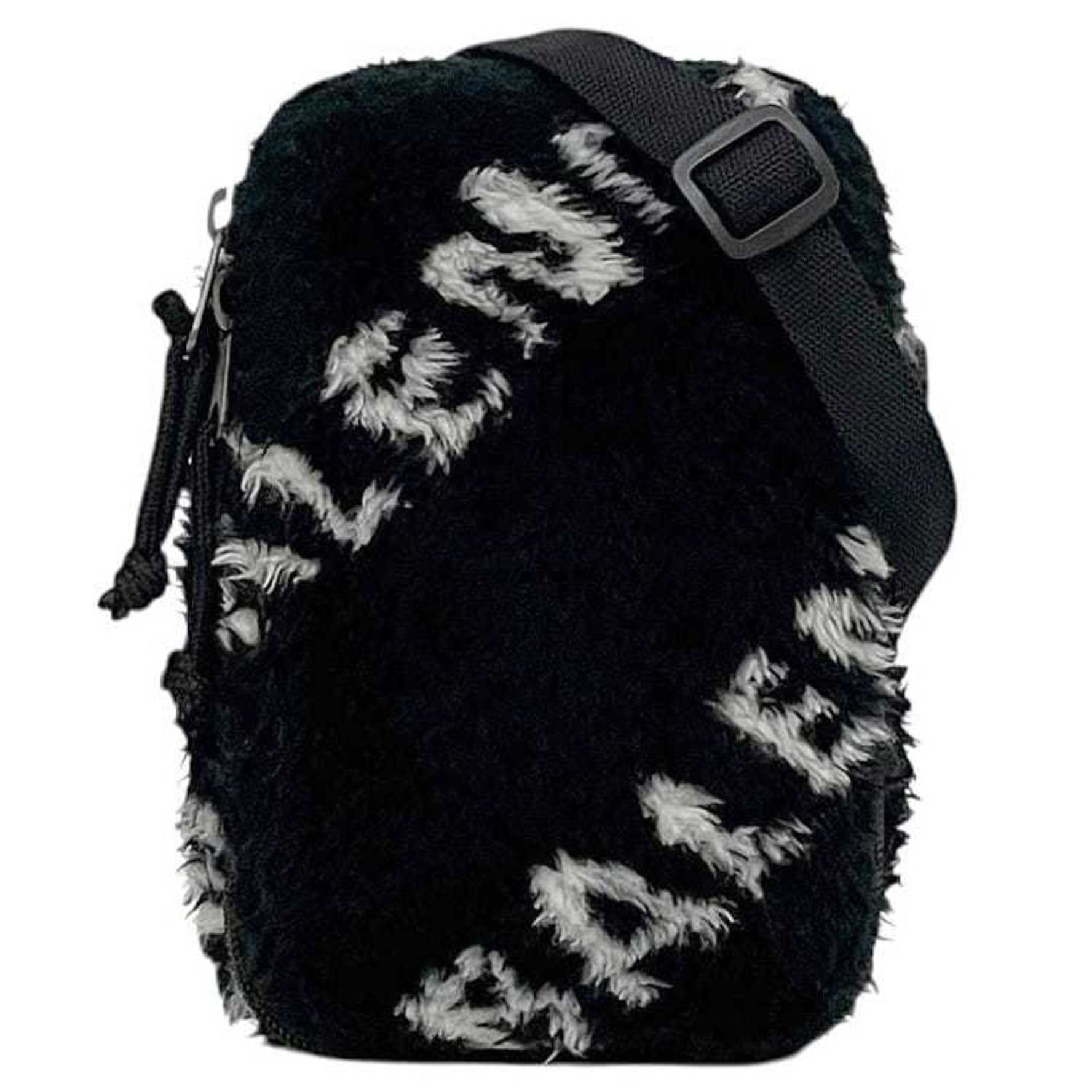 Balenciaga Explorer Shoulder Bag Fur Nylon 1090 W Fluffy Crossbody
