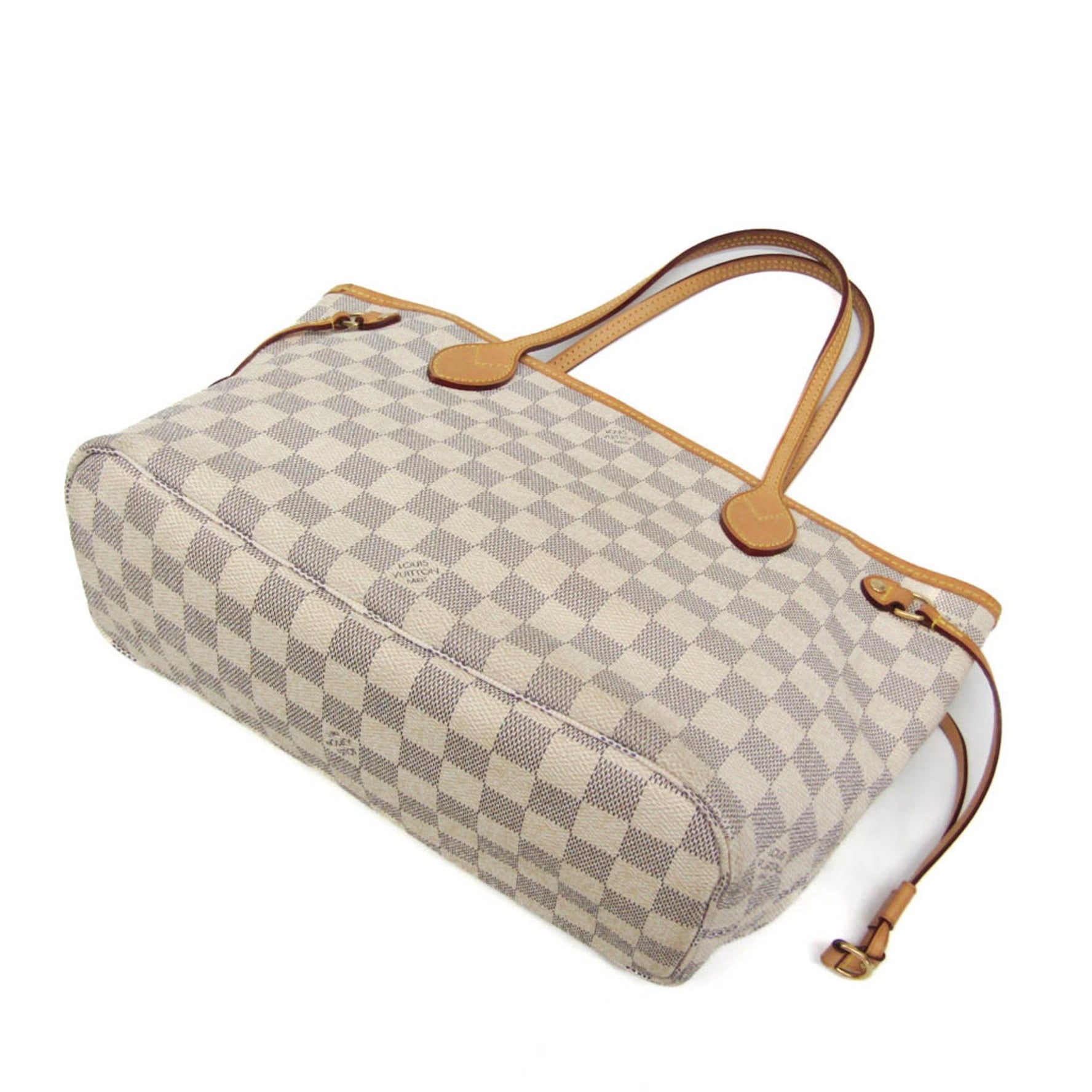 Louis Vuitton Damier Azur Neverfull PM Tote Bag Damier Azur