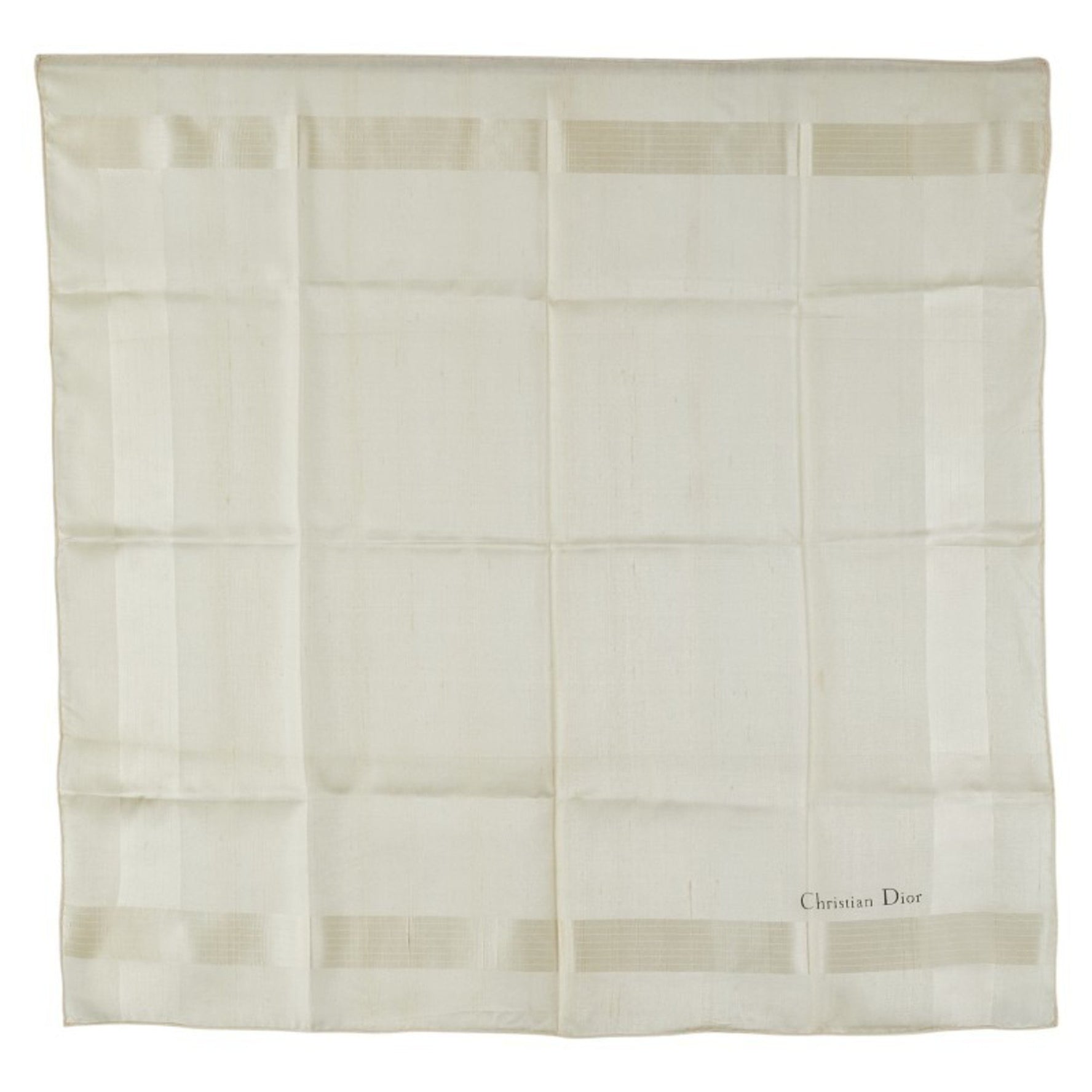 Christian Dior Dior scarf, beige, white, silk