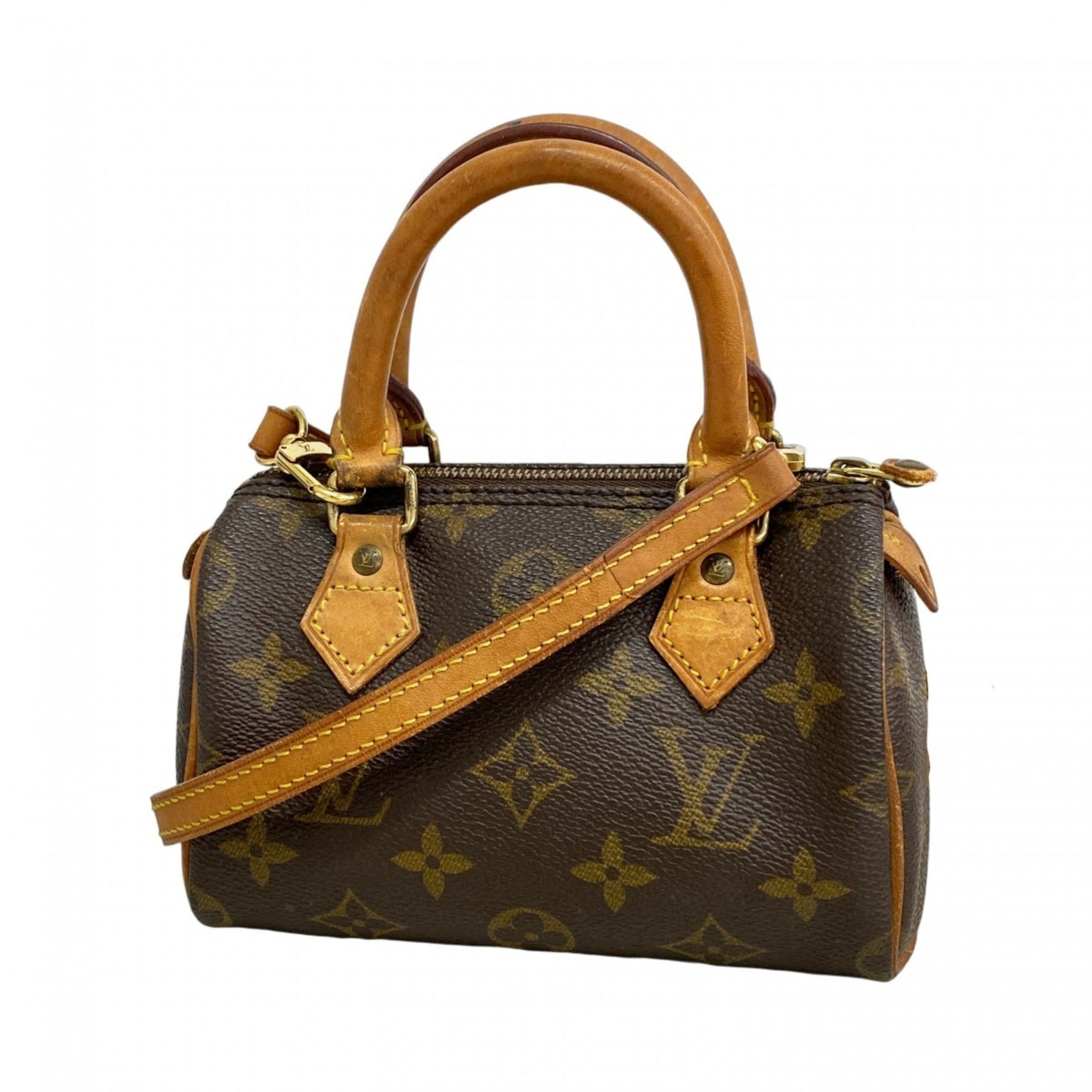 Louis Vuitton Monogram Mini Speedy Handbag Bag