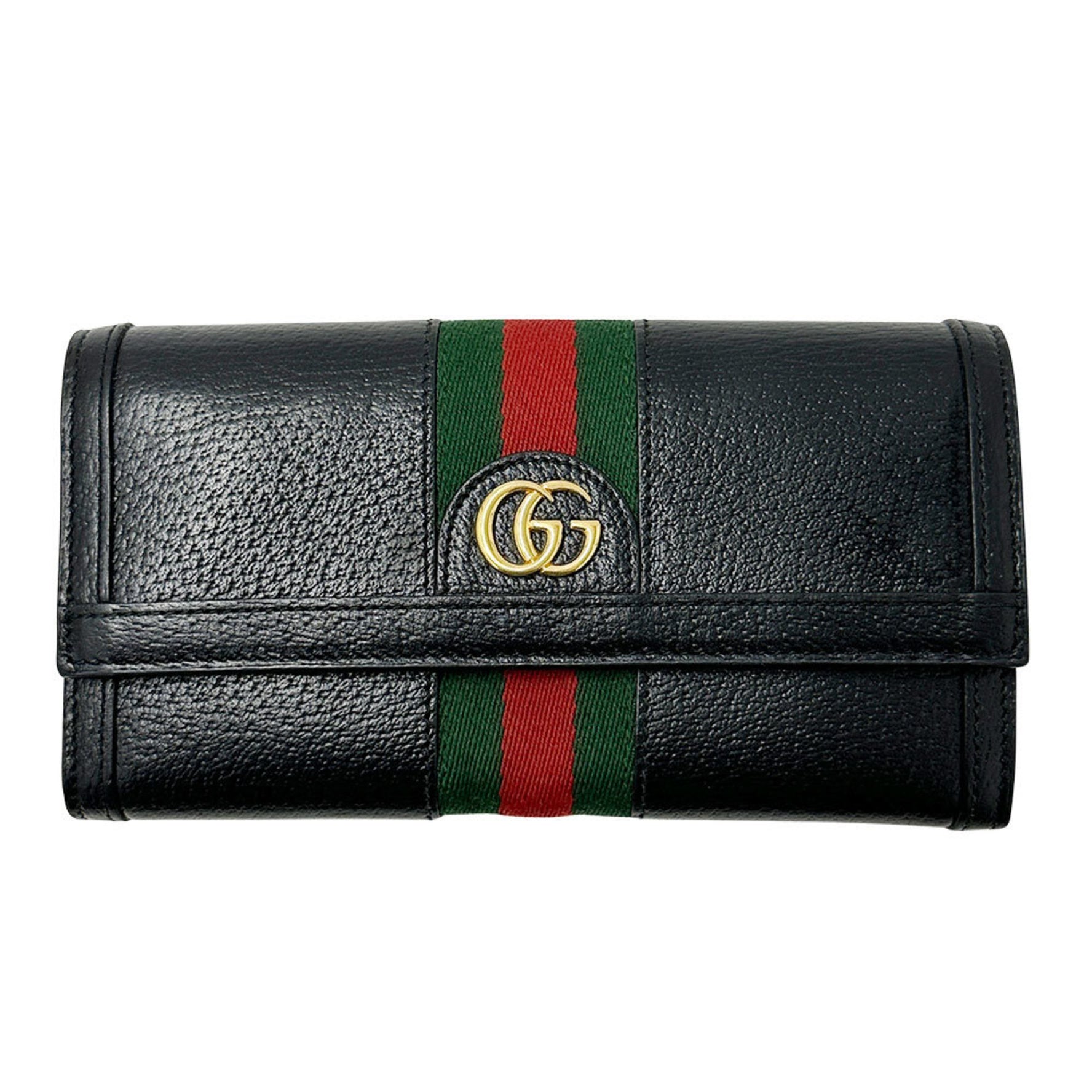 Gucci Men,Women Leather Long Wallet (bi-fold)