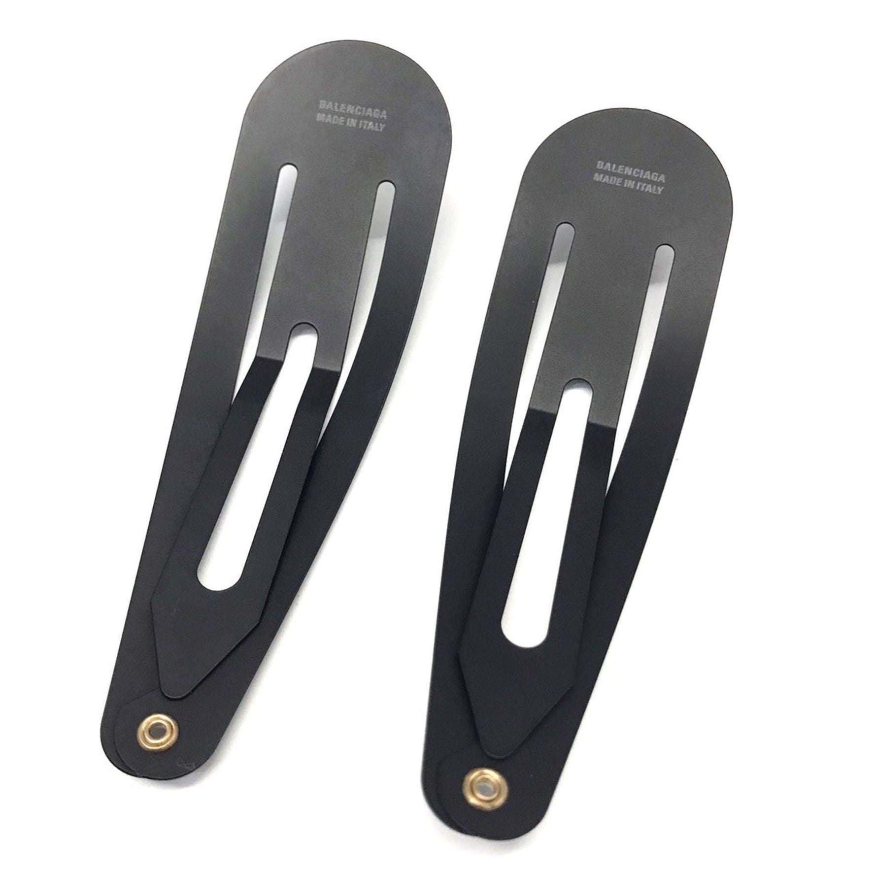 Balenciaga Holli XXL Clip Set 2 Snap Hair Clips, BB