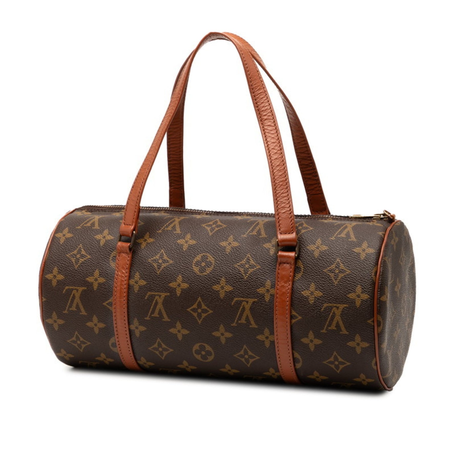 Louis Vuitton Monogram Papillon 30 Handbag Brown Leather LOUIS VUITTON