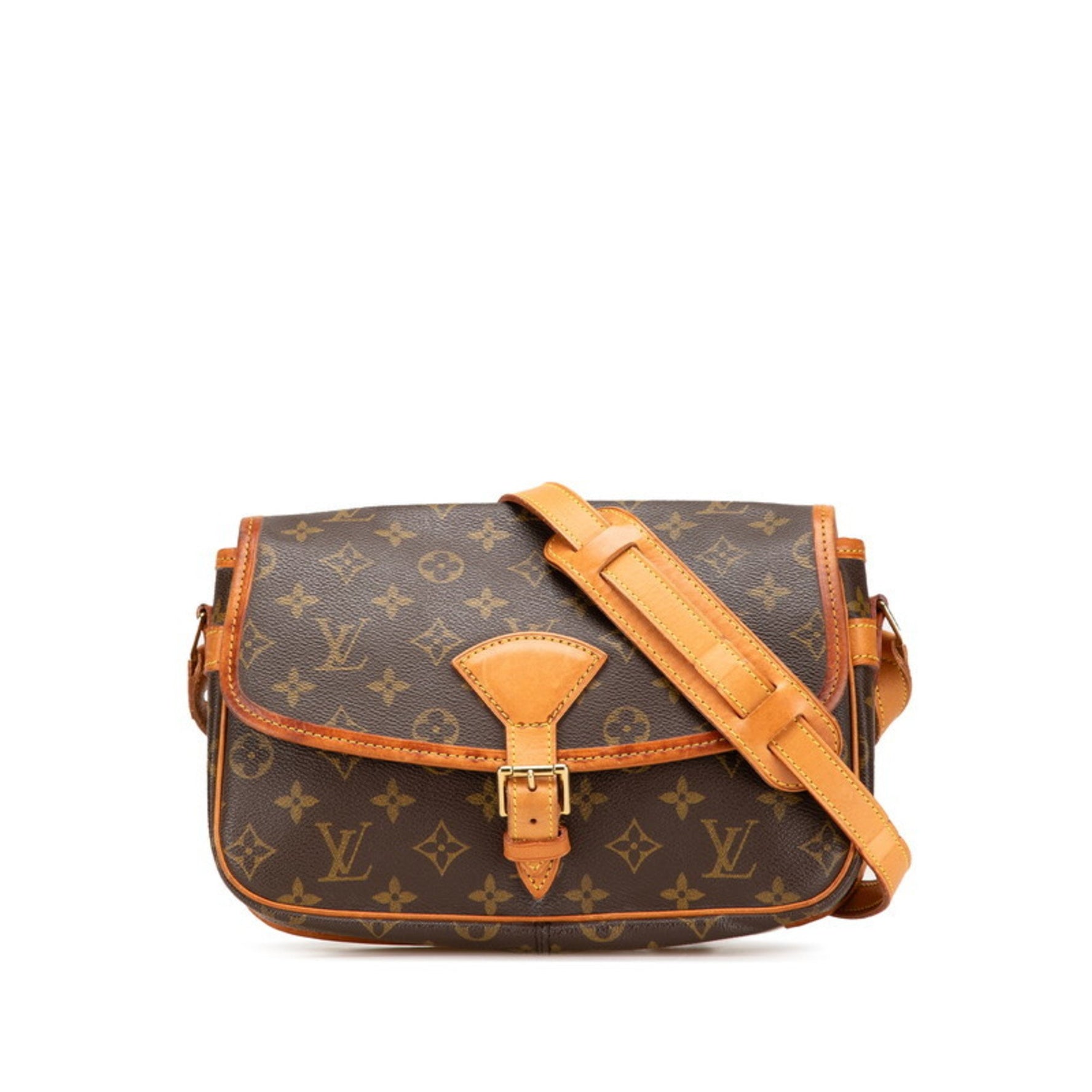 Louis Vuitton Monogram Sologne Crossbody Shoulder Bag Brown Leather LOUIS VUITTON