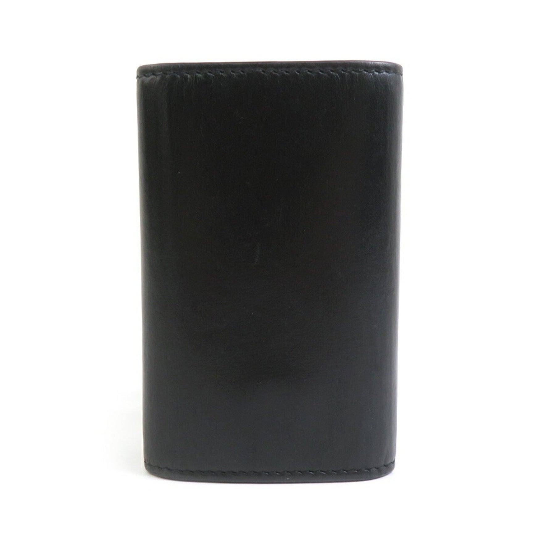 GUCCI Key Case Leather Black Men's Women's 56107a