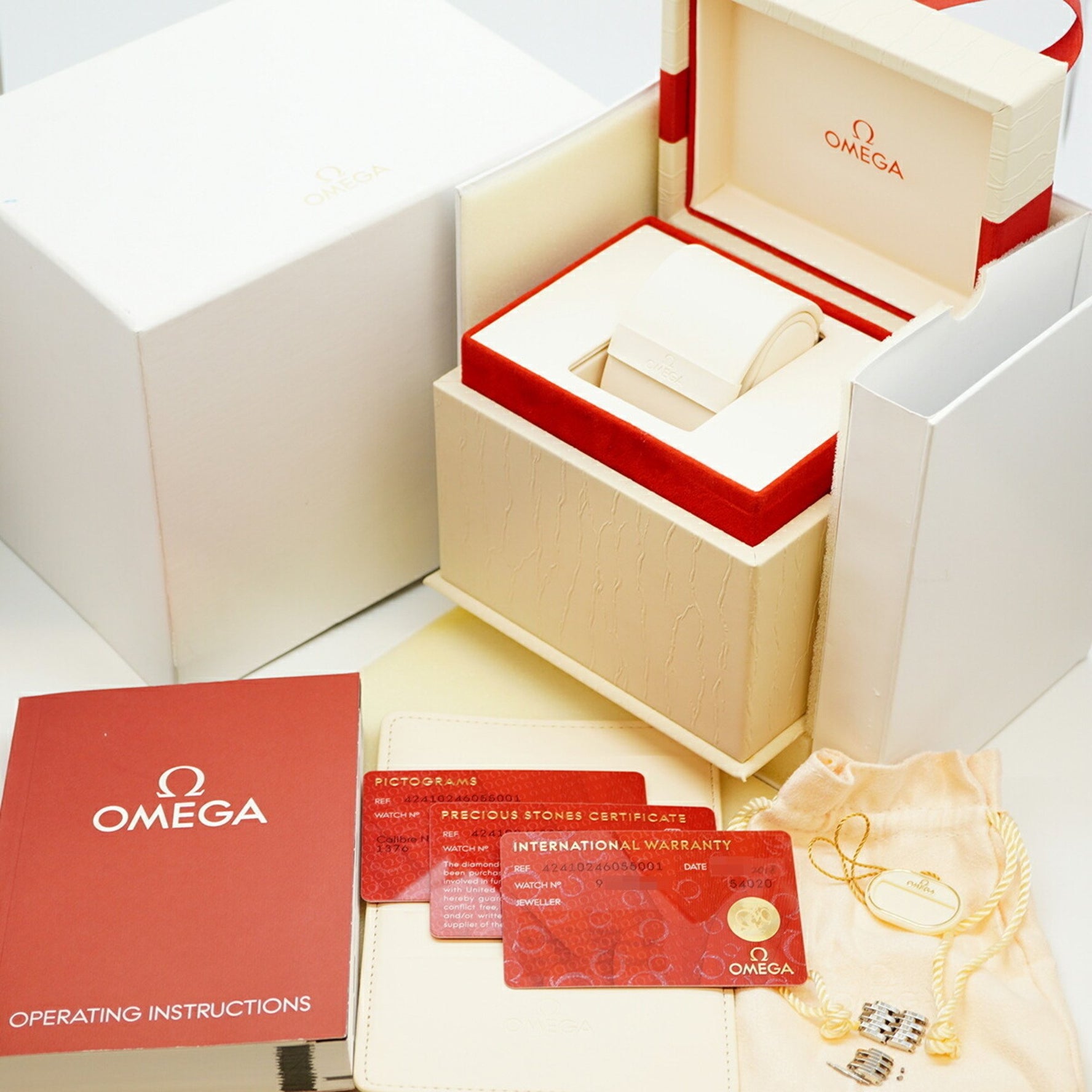 Omega De Ville 424.10.24.60.55.001 White Dial Watch