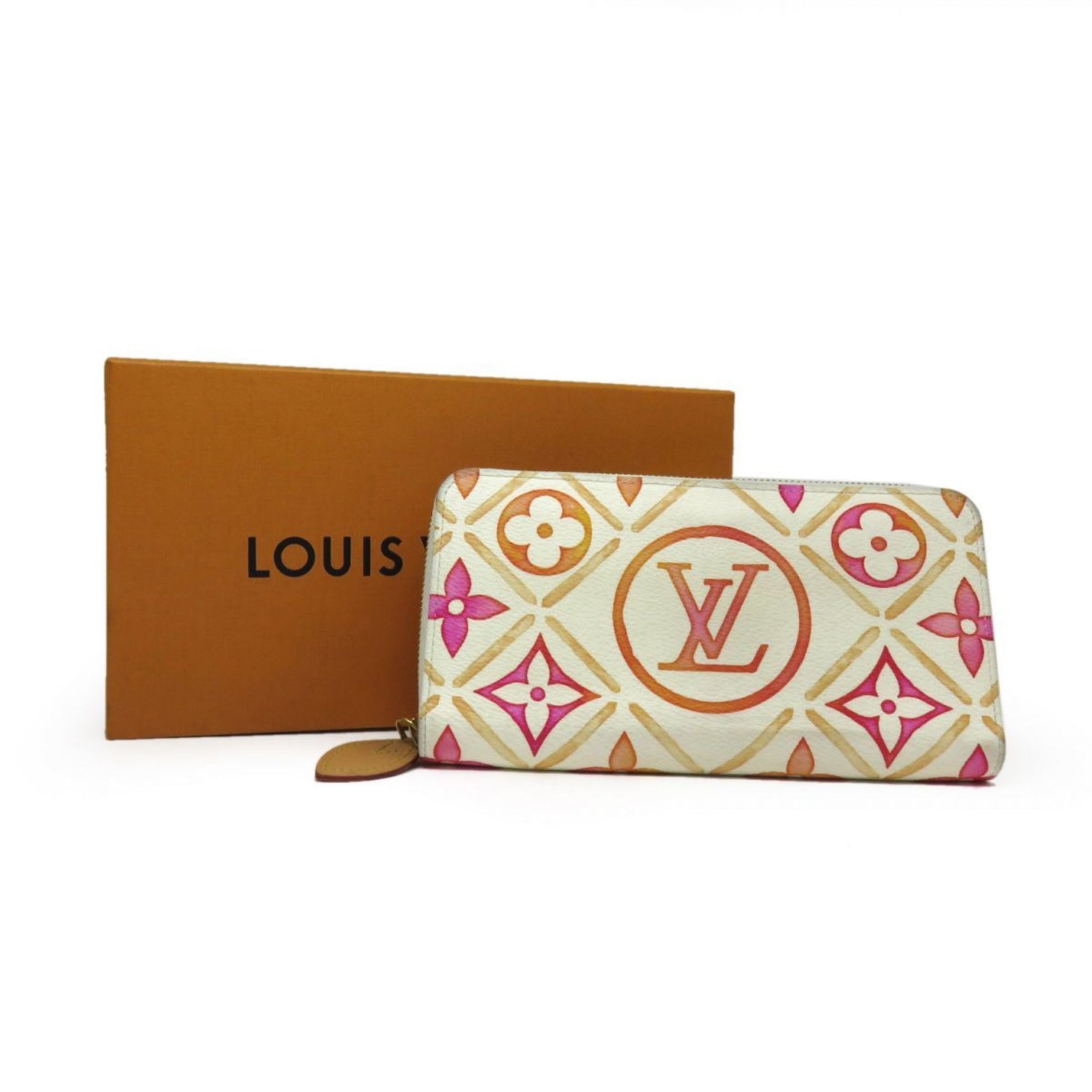 Louis Vuitton LV By the Pool Zippy Wallet Coral Round Long