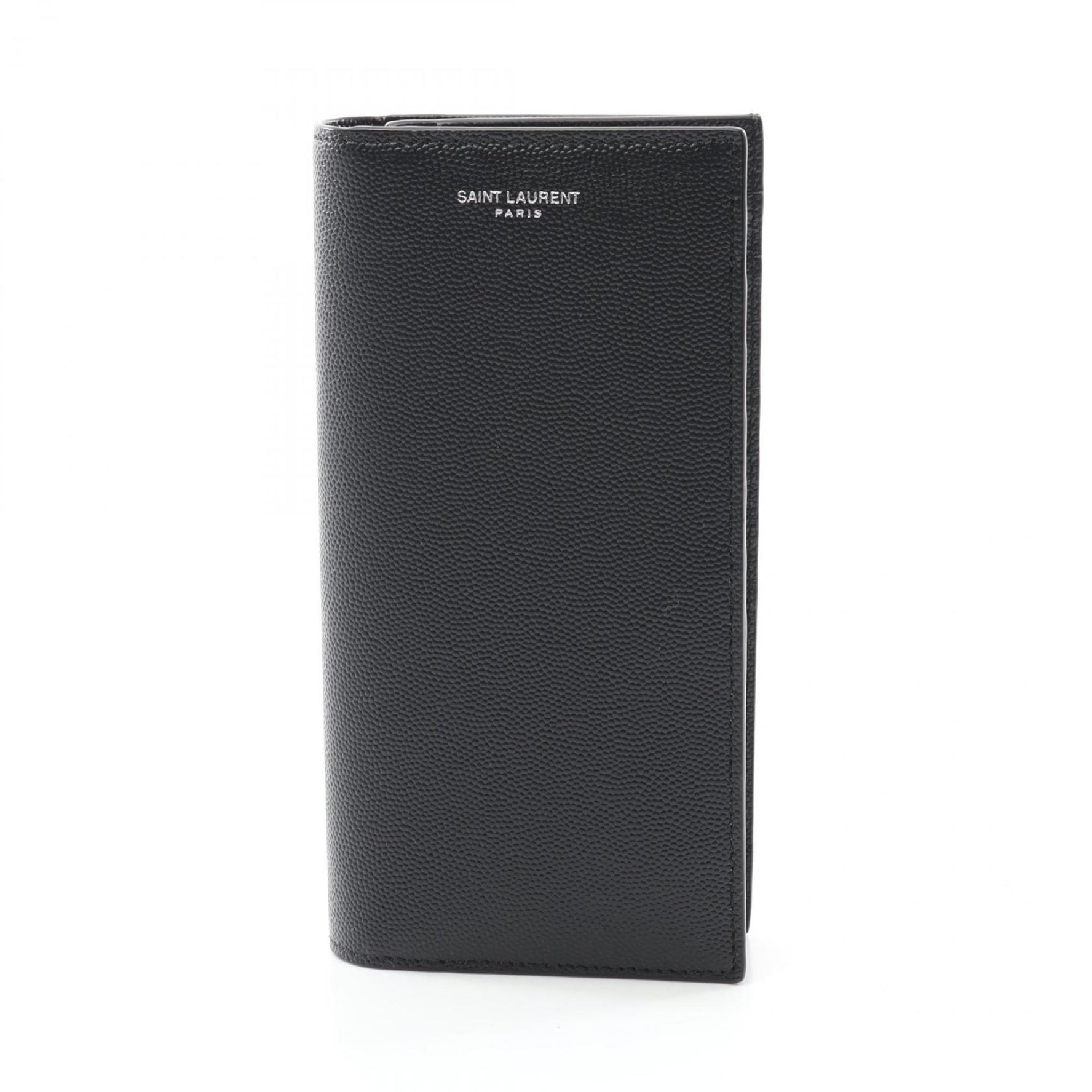 Saint Laurent SAINT LAURENT Bi-fold wallet Leather Men's Black 396308BTY0N1000