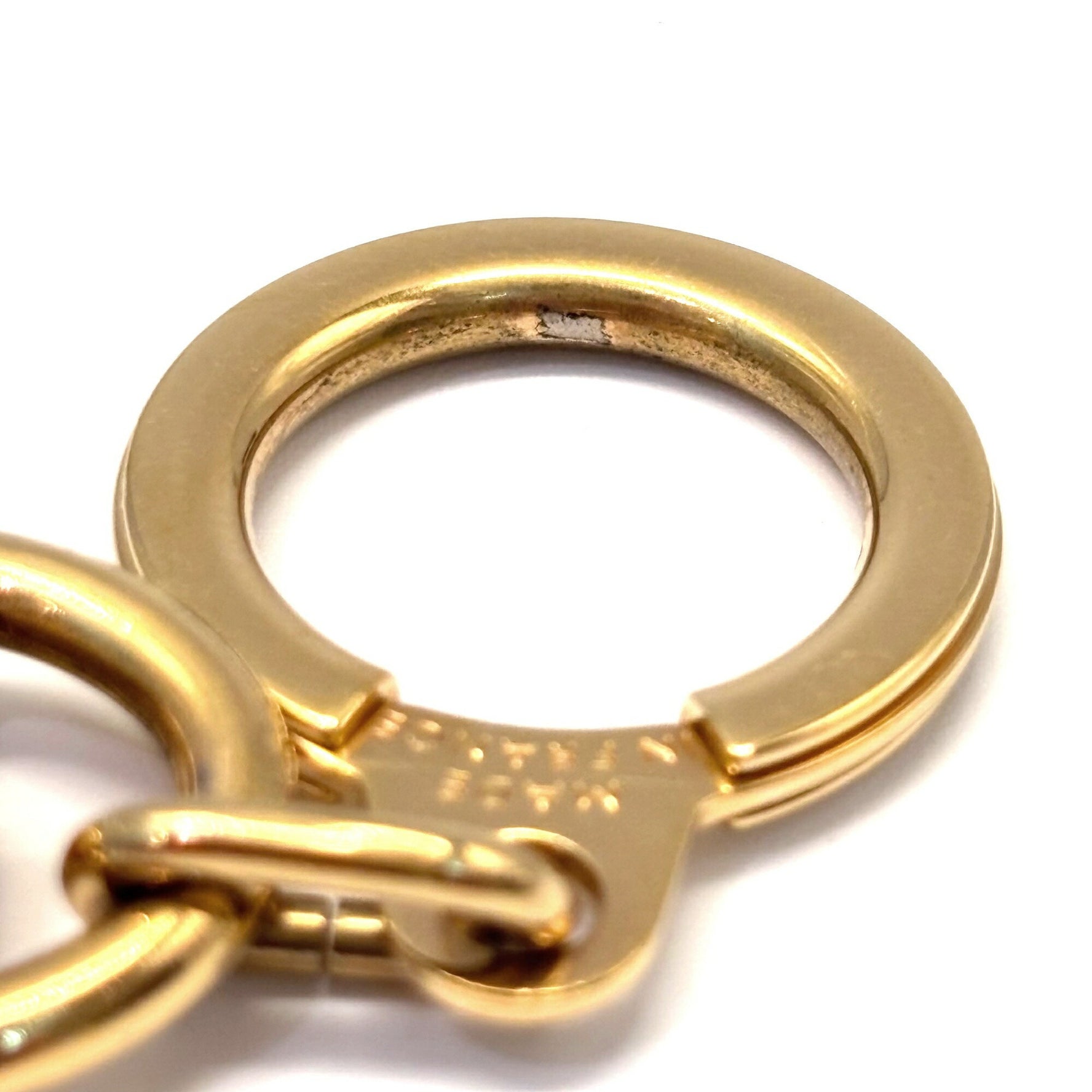 Louis Vuitton Anocre Keychain Gold Bag Charm Carabiner LOUIS VUITTON