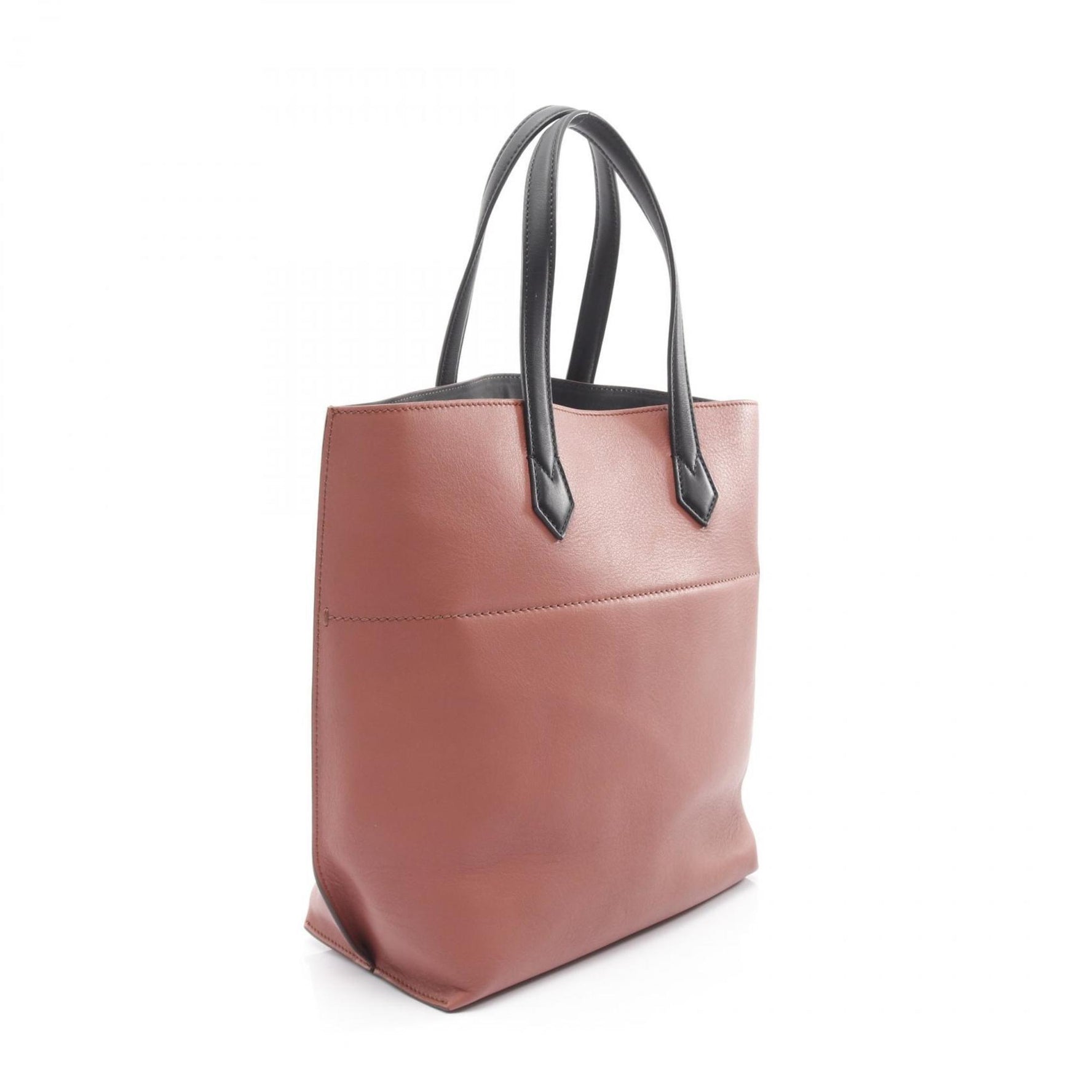 FENDI All-in Shopping Tote Bag, Leather, Brown/Black