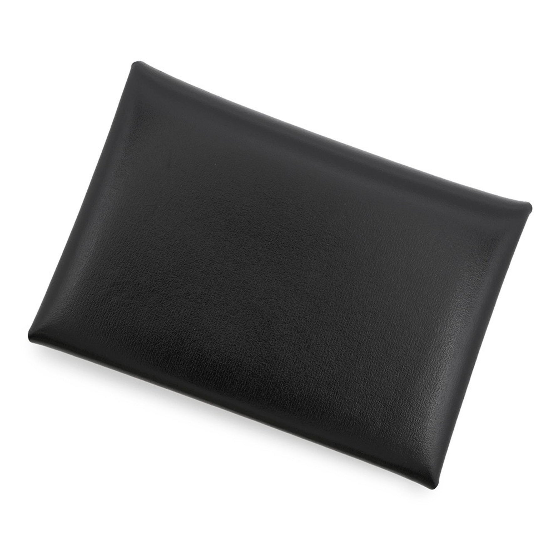 Hermes Hermès Calvi Duo Wallet/Coin Case, Black Box Calf Leather, W Stamped Wallet,